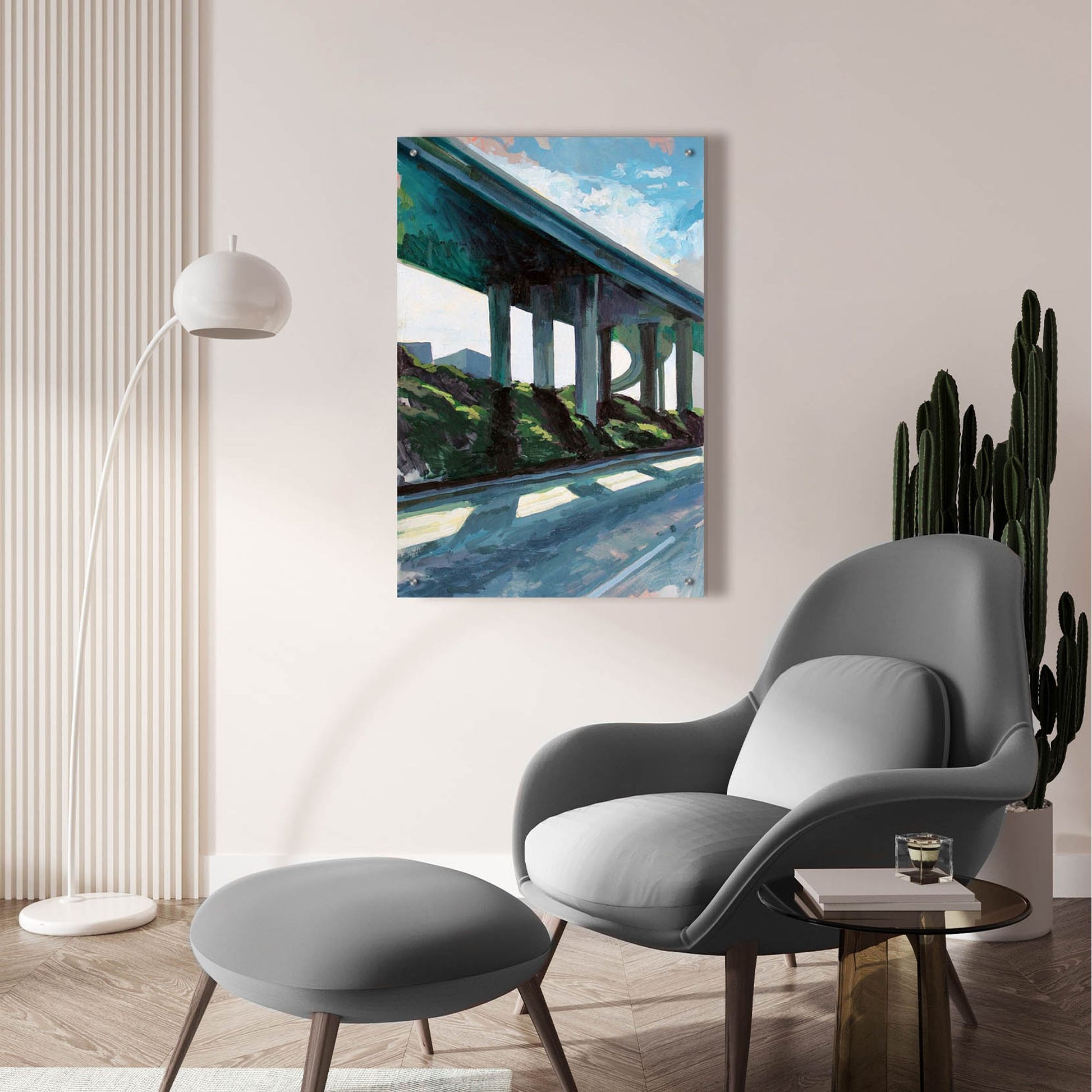 Epic Art 'Overpass at Sunrise' by Victoria Macmillan, Acrylic Glass Wall Art,24x36