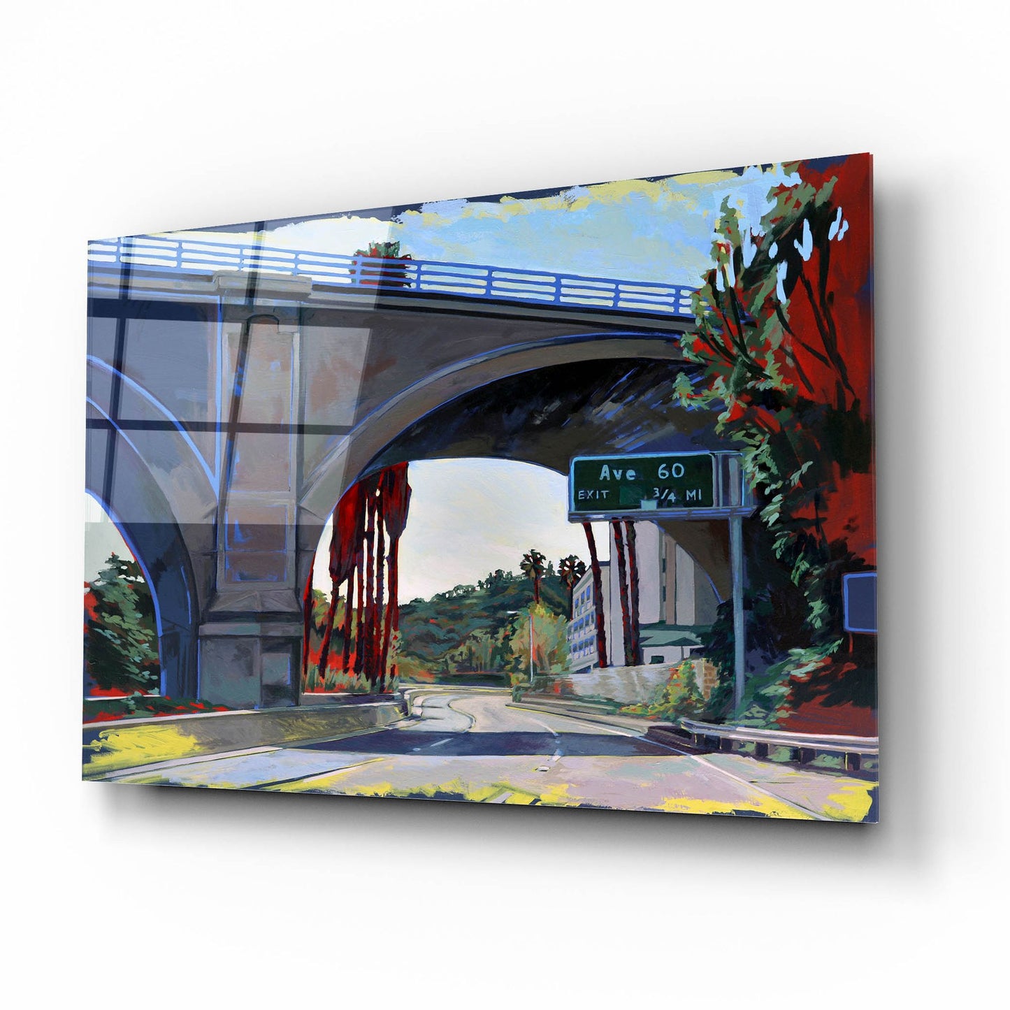 Epic Art 'Road to Highland Park' by Victoria Macmillan, Acrylic Glass Wall Art,16x12