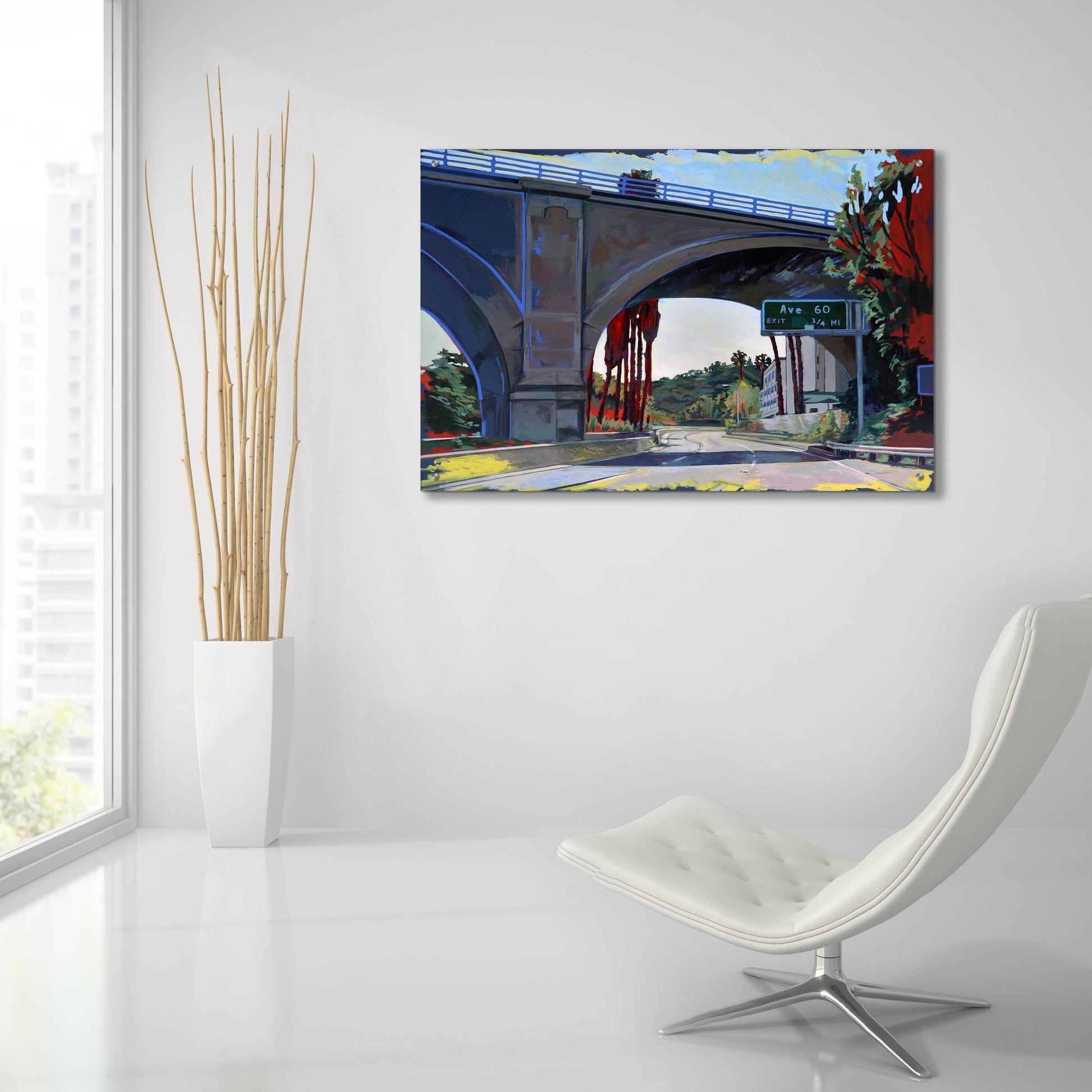 Epic Art 'Road to Highland Park' by Victoria Macmillan, Acrylic Glass Wall Art,36x24