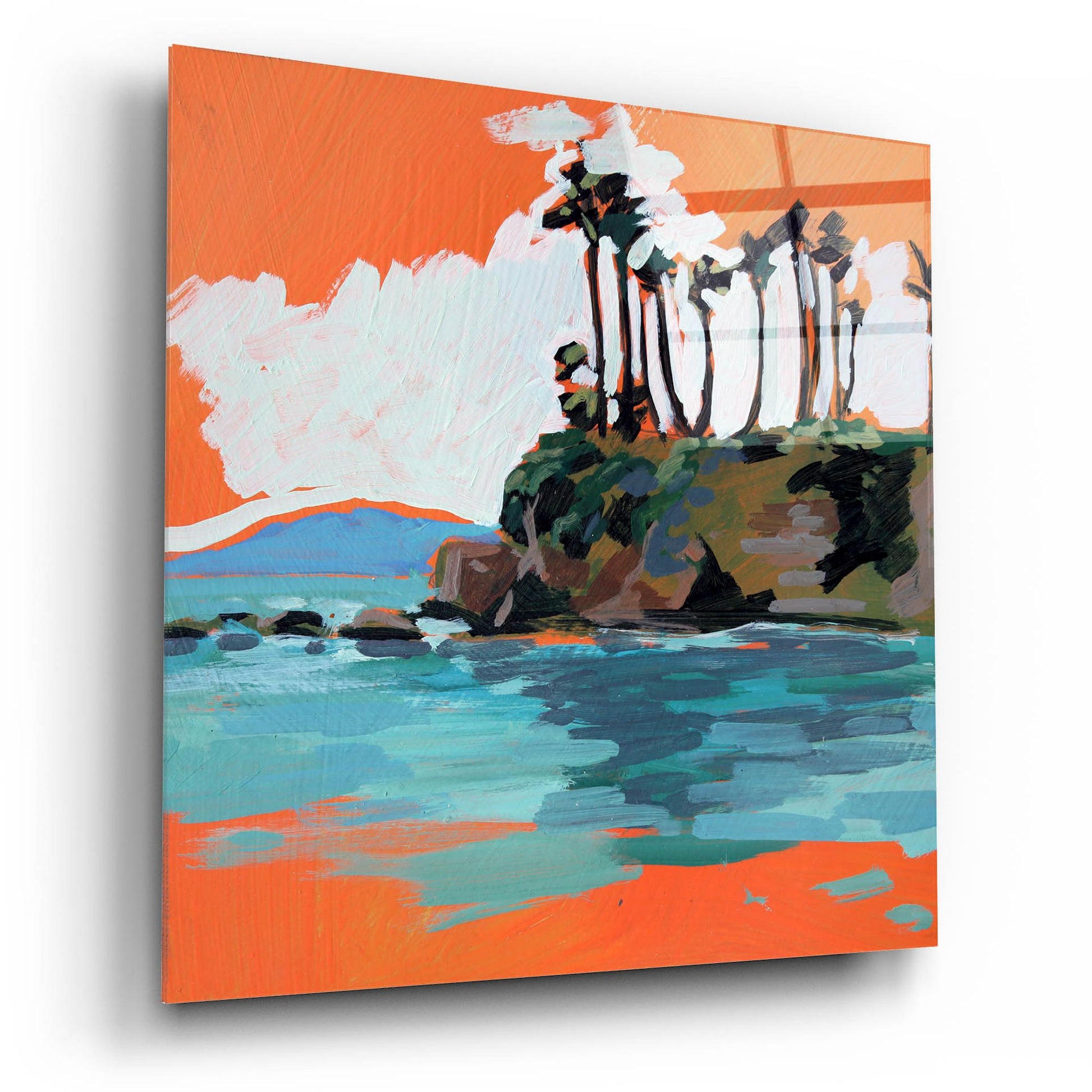 Epic Art 'Shaws Cove at Laguna Beach' by Victoria Macmillan, Acrylic Glass Wall Art,12x12