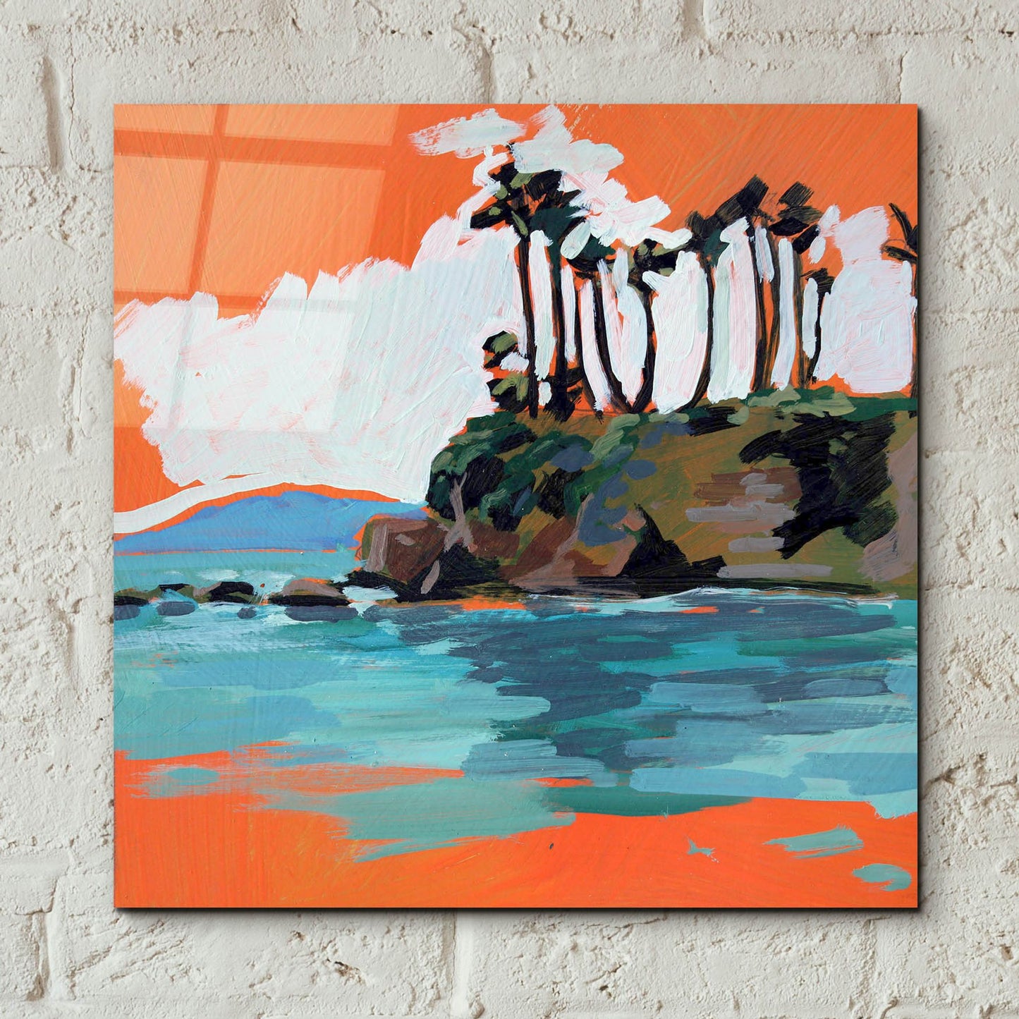 Epic Art 'Shaws Cove at Laguna Beach' by Victoria Macmillan, Acrylic Glass Wall Art,12x12