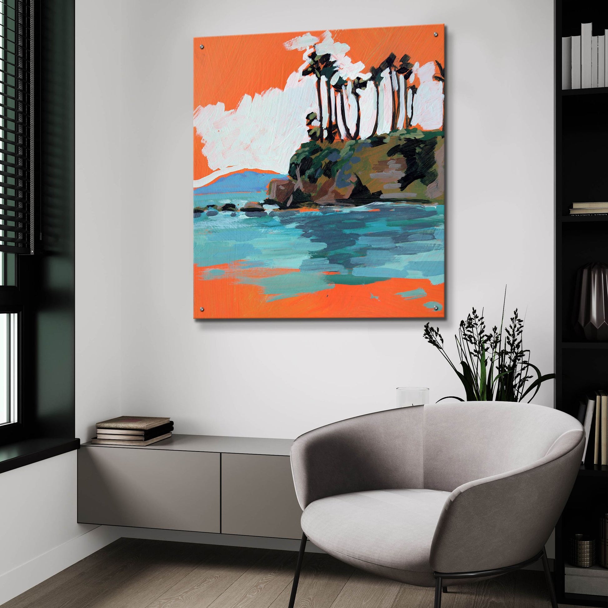 Epic Art 'Shaws Cove at Laguna Beach' by Victoria Macmillan, Acrylic Glass Wall Art,36x36