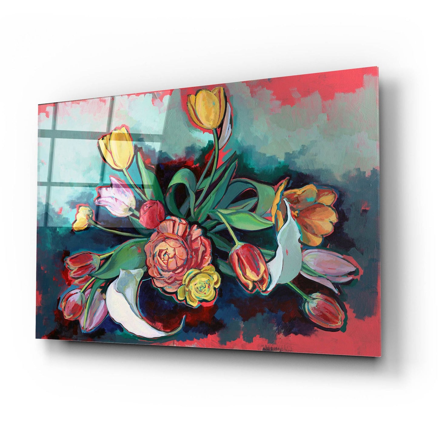 Epic Art 'Spring Bouquet at Dusk' by Victoria Macmillan, Acrylic Glass Wall Art,24x16