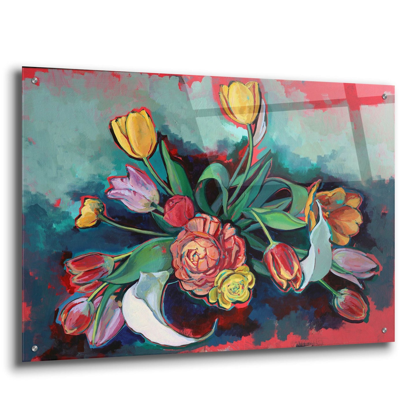 Epic Art 'Spring Bouquet at Dusk' by Victoria Macmillan, Acrylic Glass Wall Art,36x24