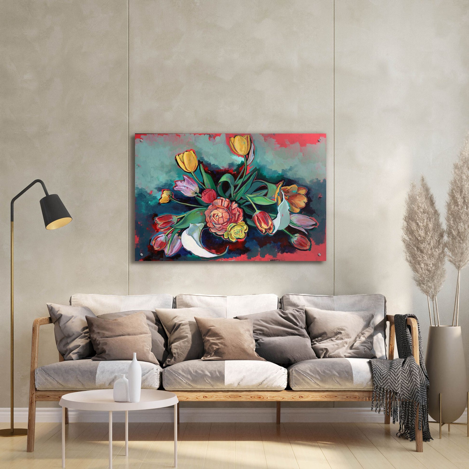 Epic Art 'Spring Bouquet at Dusk' by Victoria Macmillan, Acrylic Glass Wall Art,36x24