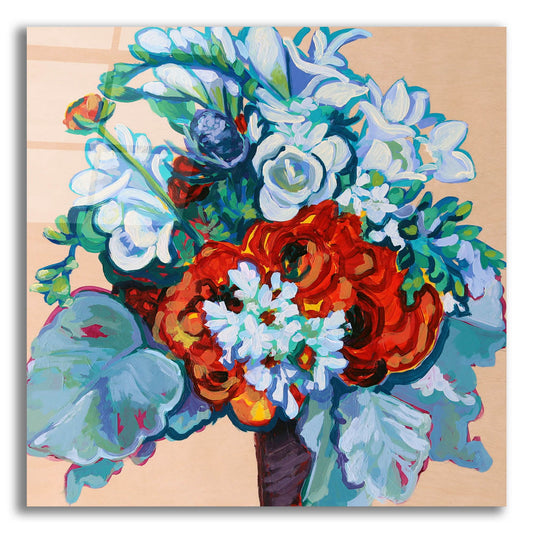 Epic Art 'Springtime Bouquet on Wood' by Victoria Macmillan, Acrylic Glass Wall Art