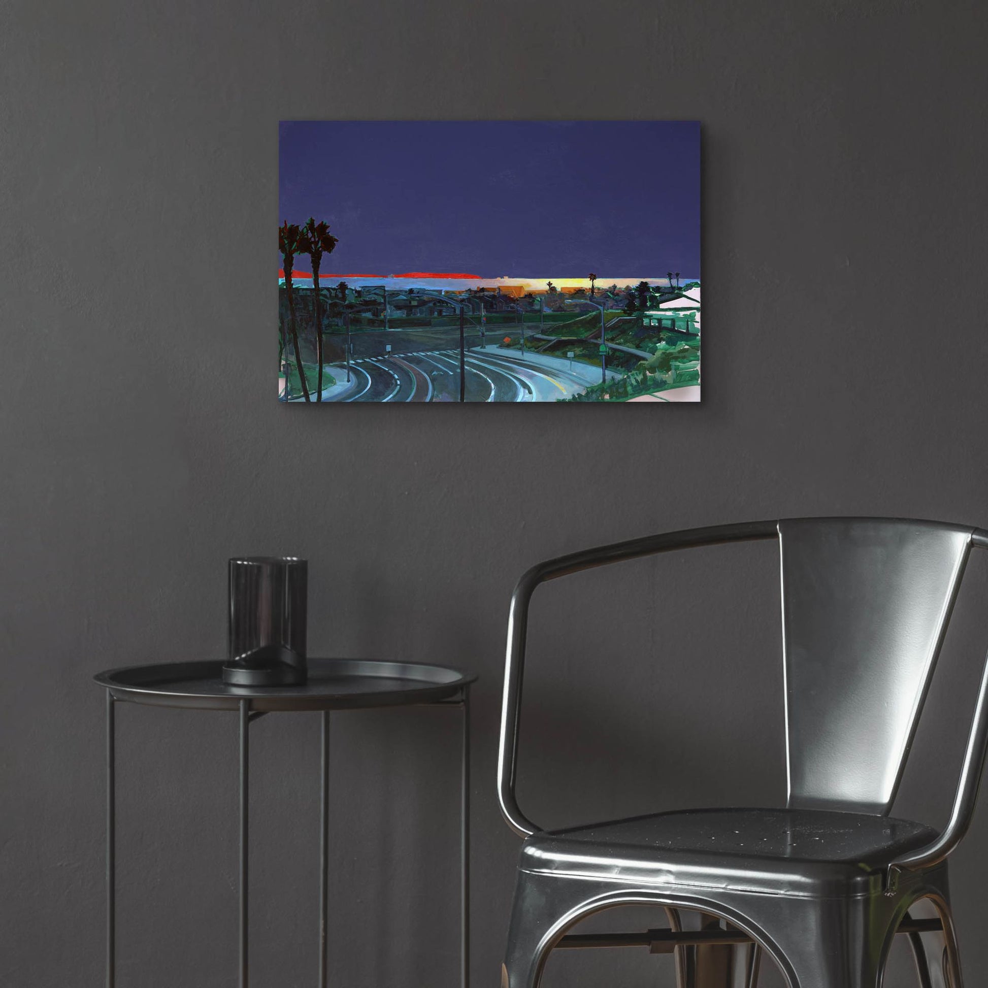 Epic Art 'Superior to PCH at Sunset' by Victoria Macmillan, Acrylic Glass Wall Art,24x16