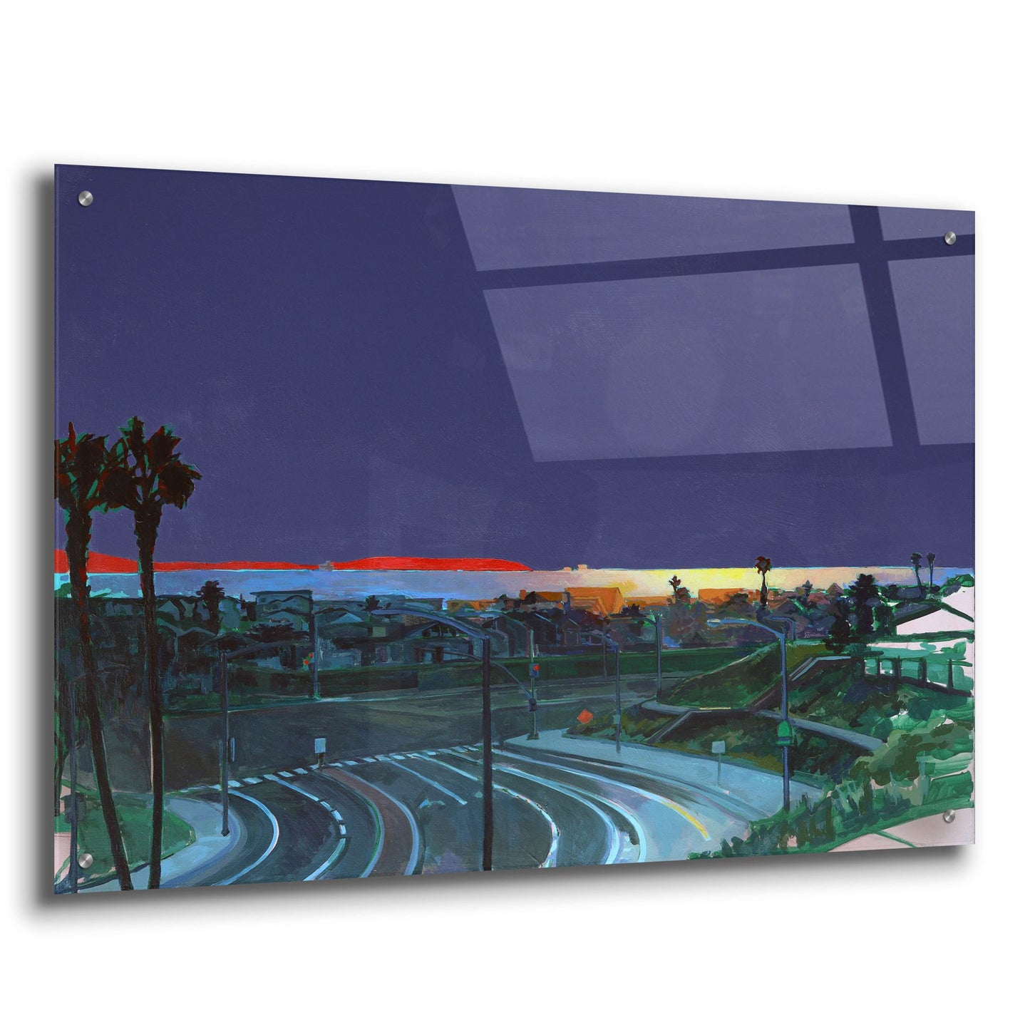 Epic Art 'Superior to PCH at Sunset' by Victoria Macmillan, Acrylic Glass Wall Art,36x24