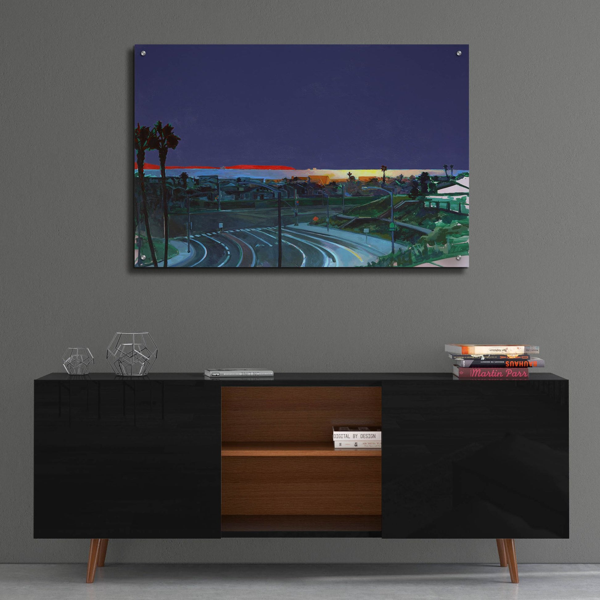 Epic Art 'Superior to PCH at Sunset' by Victoria Macmillan, Acrylic Glass Wall Art,36x24