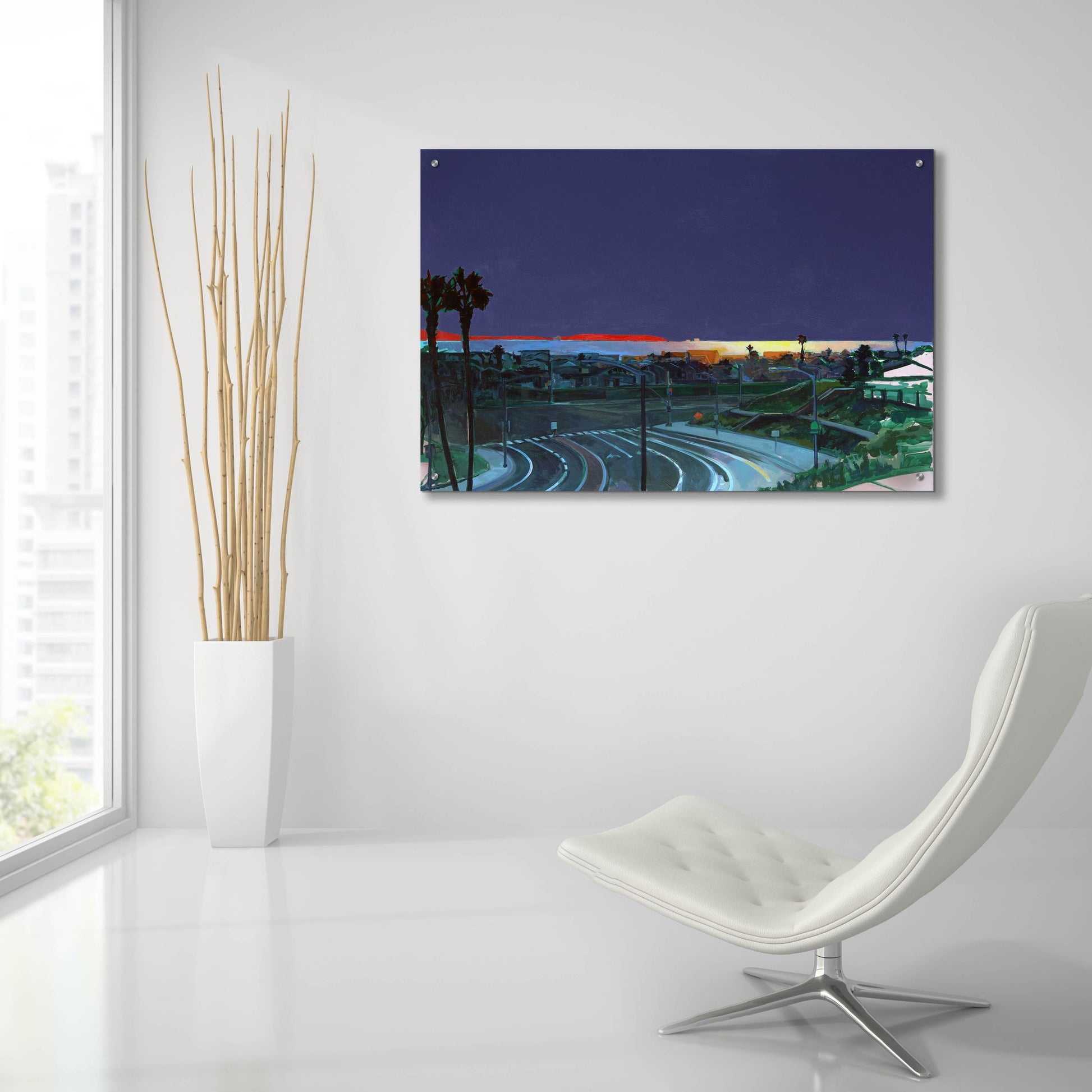 Epic Art 'Superior to PCH at Sunset' by Victoria Macmillan, Acrylic Glass Wall Art,36x24