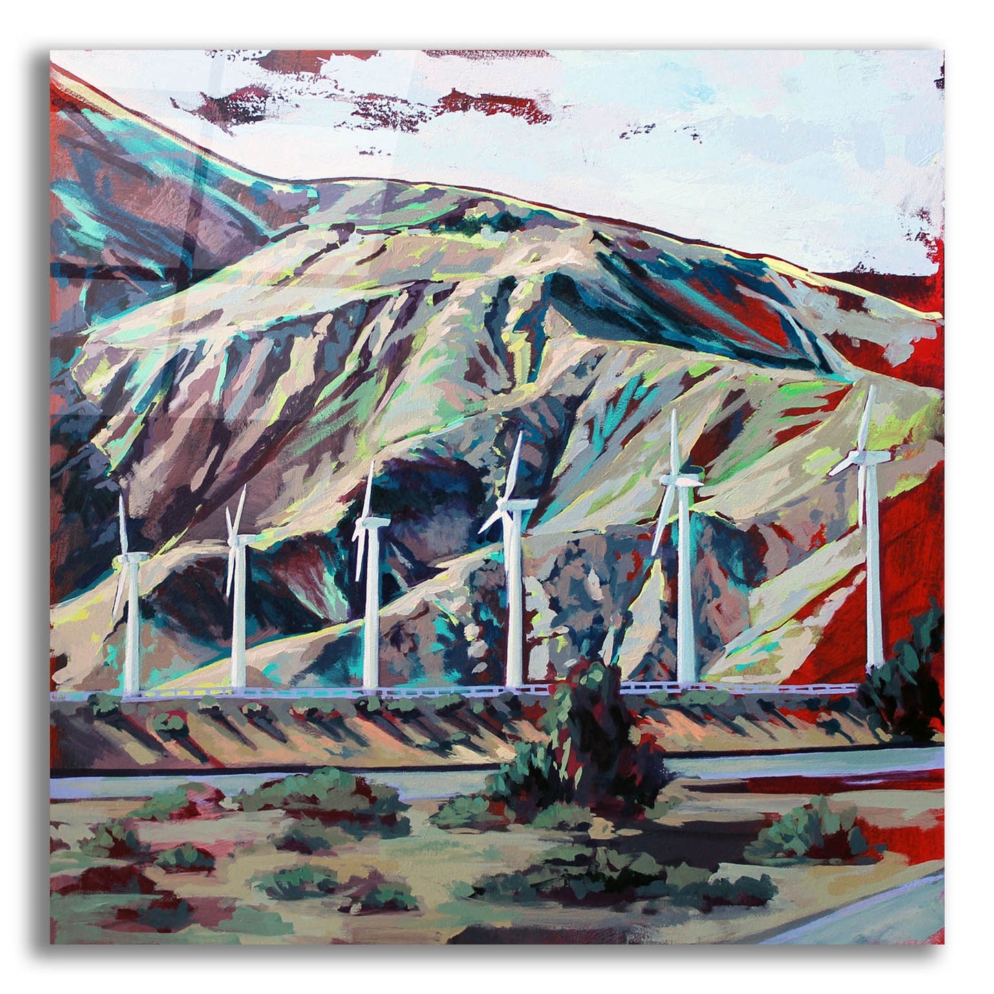 Epic Art 'Drive to Palm Springs' by Victoria Macmillan, Acrylic Glass Wall Art