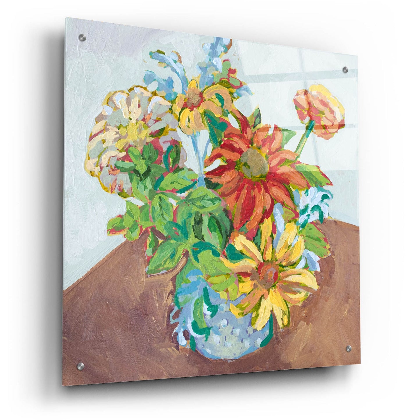 Epic Art 'From the Garden' by Victoria Macmillan, Acrylic Glass Wall Art,24x24