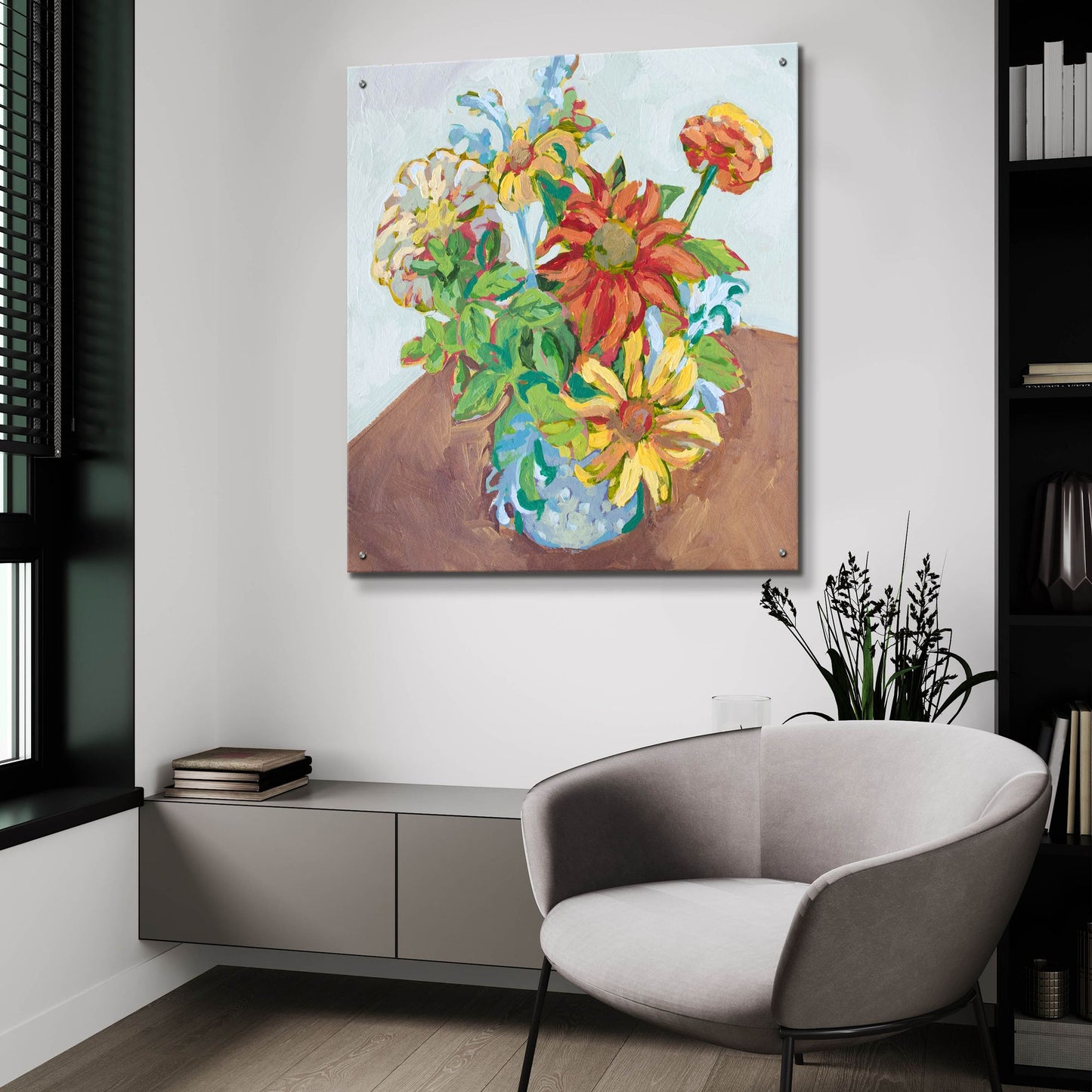 Epic Art 'From the Garden' by Victoria Macmillan, Acrylic Glass Wall Art,36x36