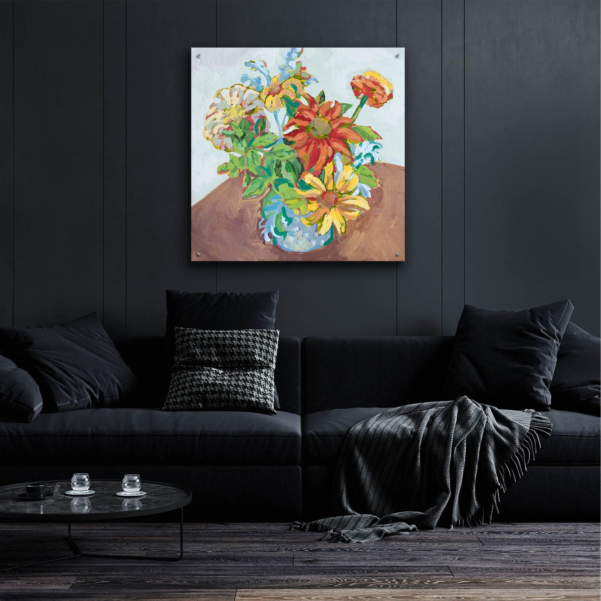 Epic Art 'From the Garden' by Victoria Macmillan, Acrylic Glass Wall Art,36x36