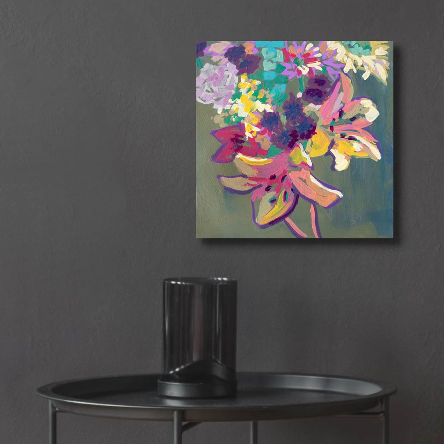 Epic Art 'Lily Mixed Bouquet' by Victoria Macmillan, Acrylic Glass Wall Art,12x12