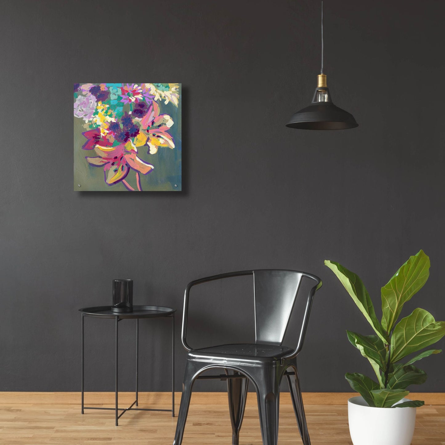 Epic Art 'Lily Mixed Bouquet' by Victoria Macmillan, Acrylic Glass Wall Art,24x24