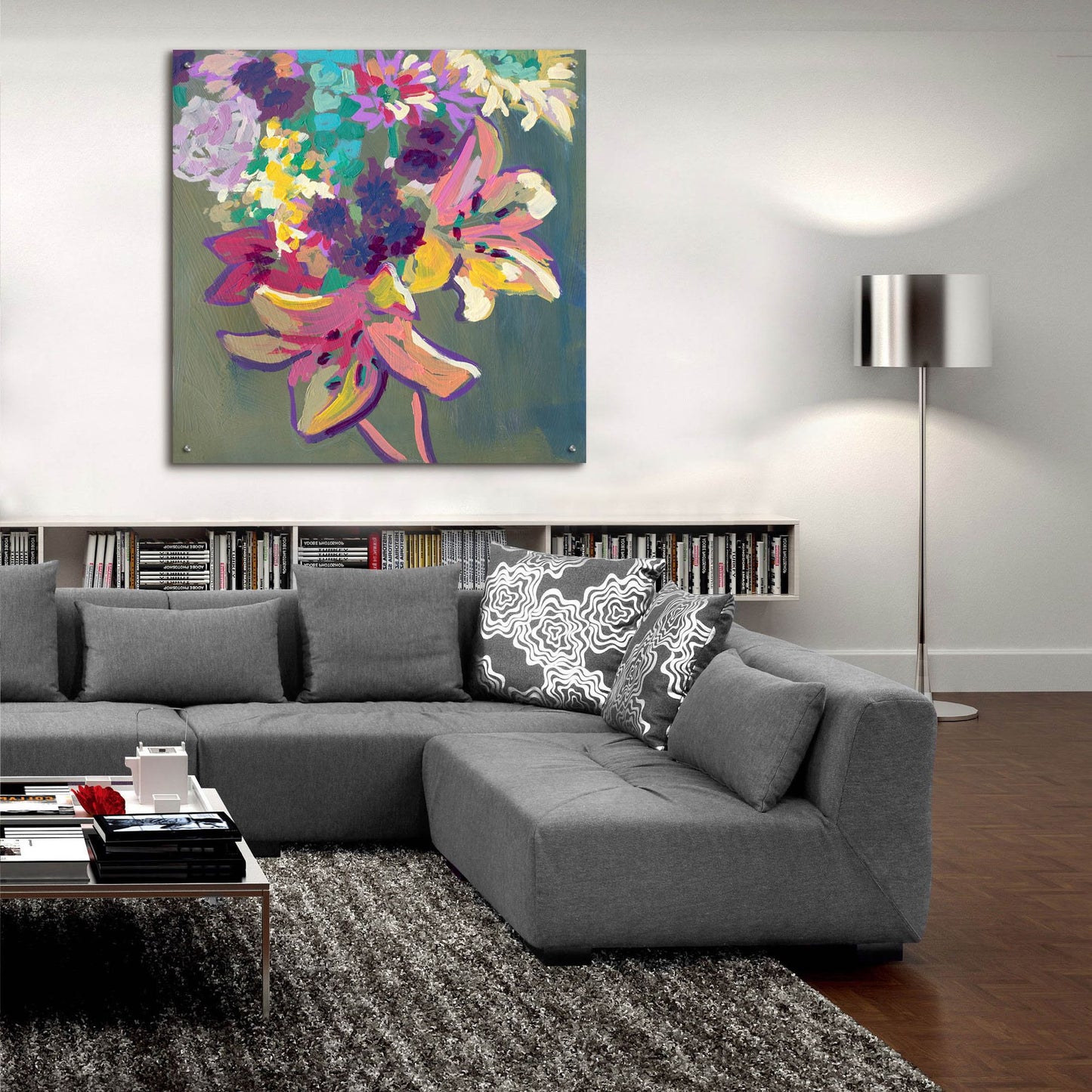 Epic Art 'Lily Mixed Bouquet' by Victoria Macmillan, Acrylic Glass Wall Art,36x36