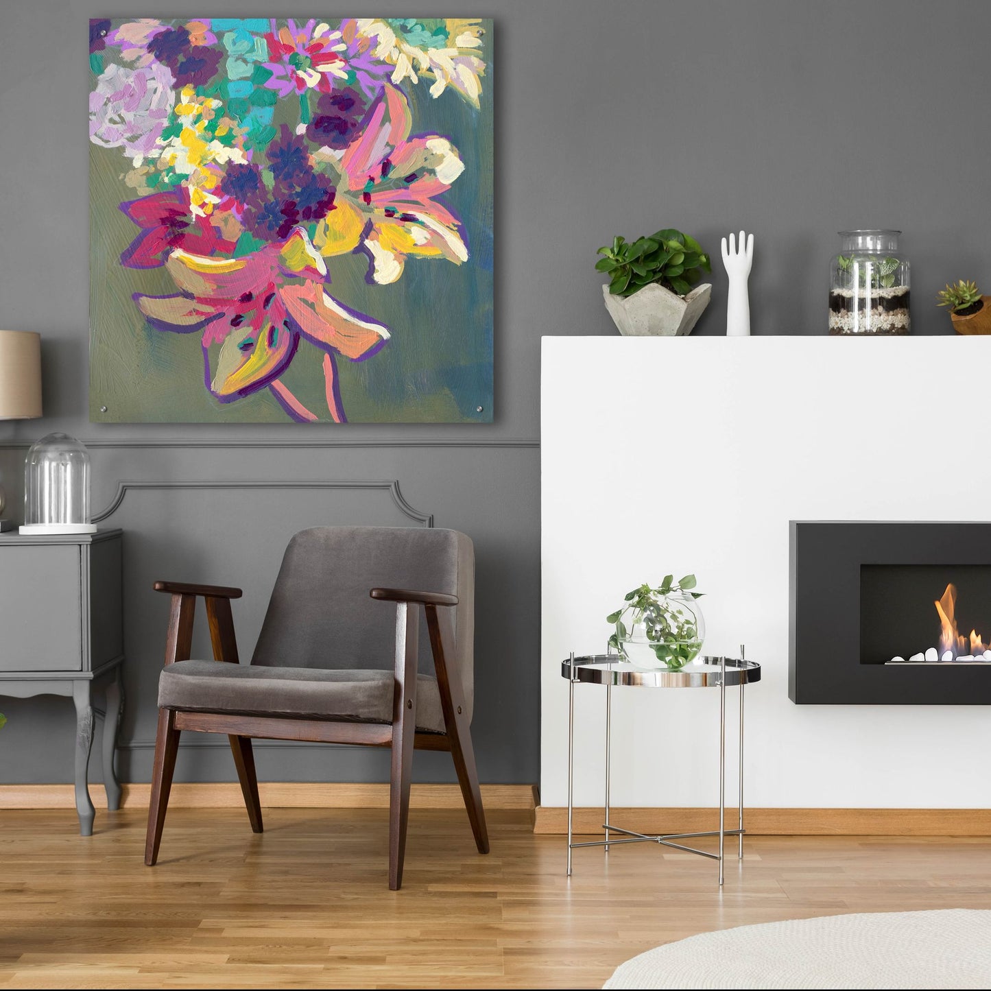 Epic Art 'Lily Mixed Bouquet' by Victoria Macmillan, Acrylic Glass Wall Art,36x36