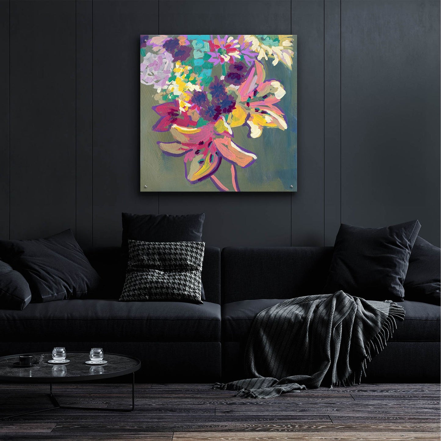 Epic Art 'Lily Mixed Bouquet' by Victoria Macmillan, Acrylic Glass Wall Art,36x36