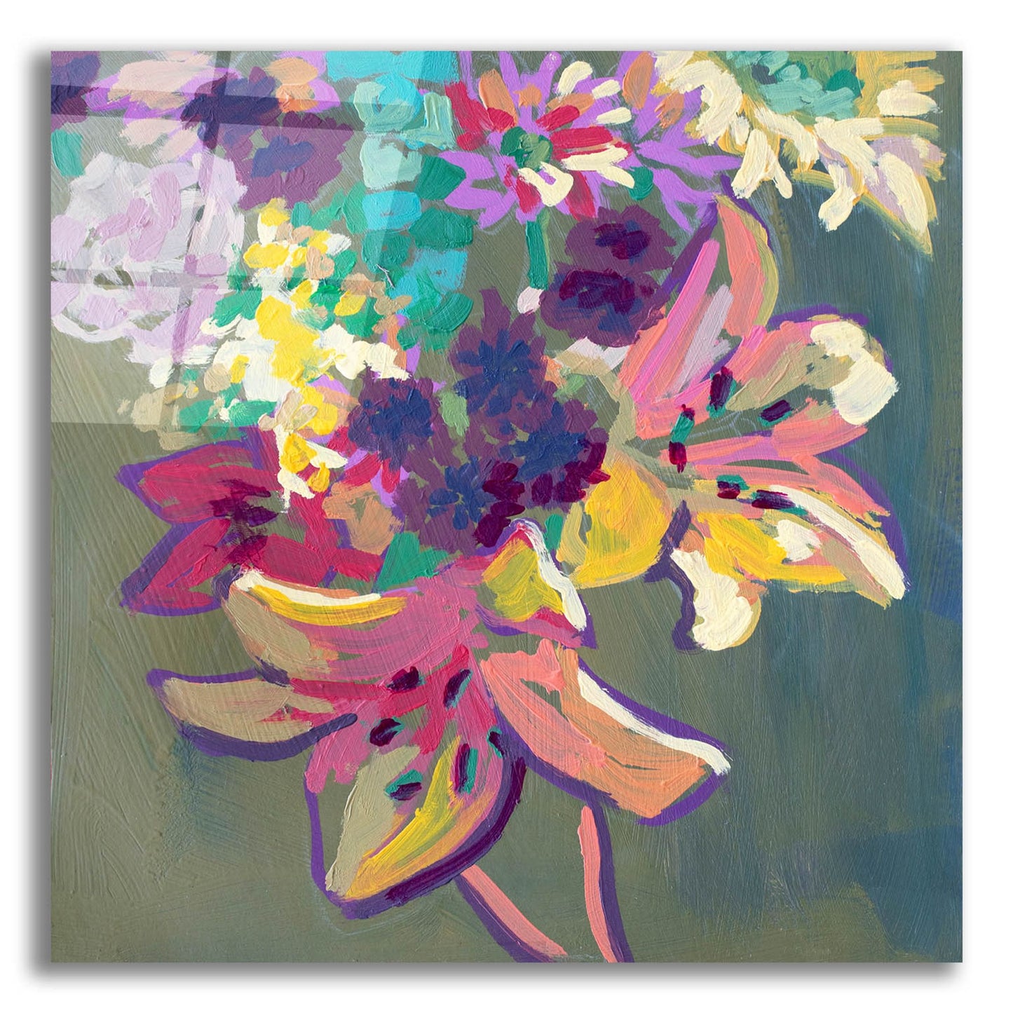 Epic Art 'Lily Mixed Bouquet' by Victoria Macmillan, Acrylic Glass Wall Art