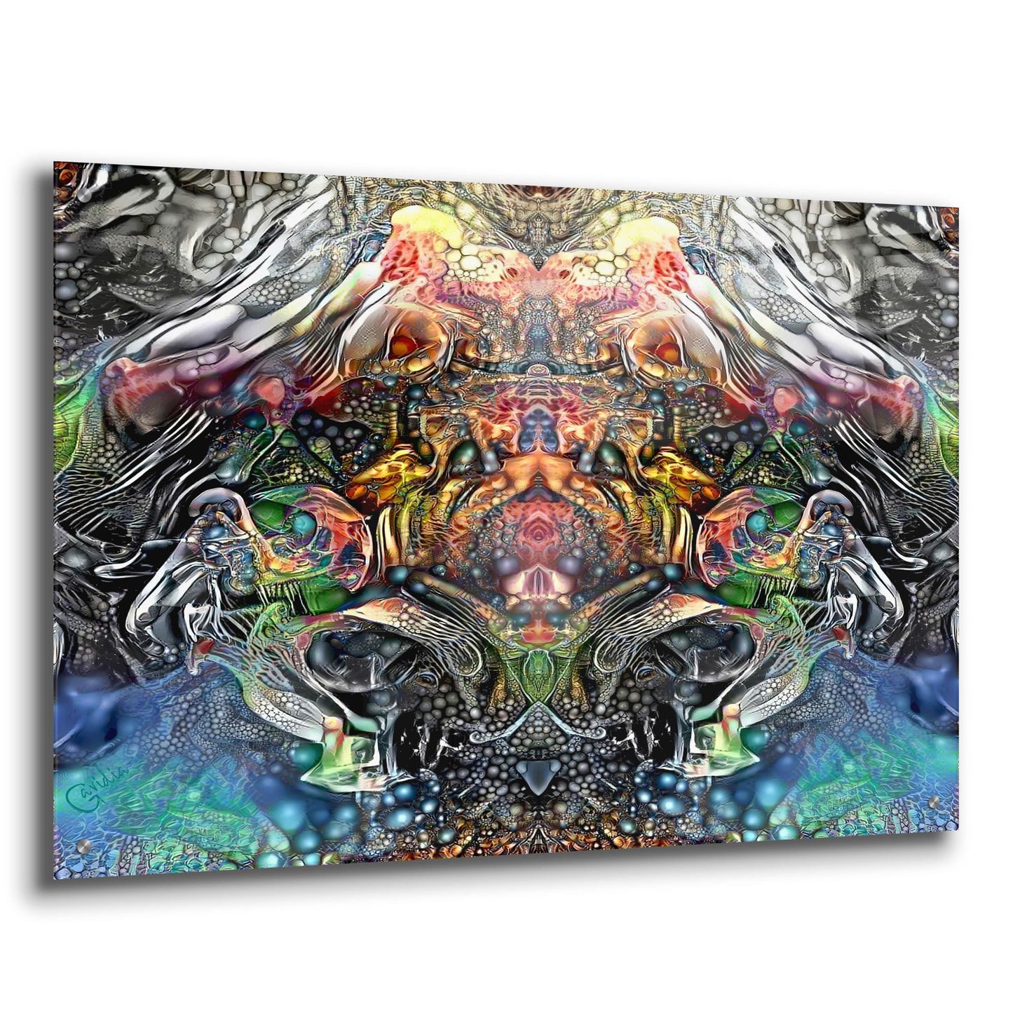 Epic Art 'Bioassembly' by Pedro Gavidia, Acrylic Glass Wall Art,36x24