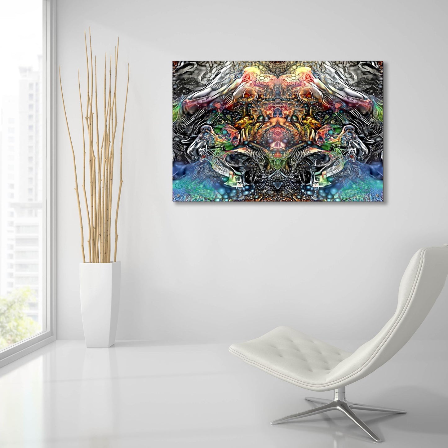 Epic Art 'Bioassembly' by Pedro Gavidia, Acrylic Glass Wall Art,36x24