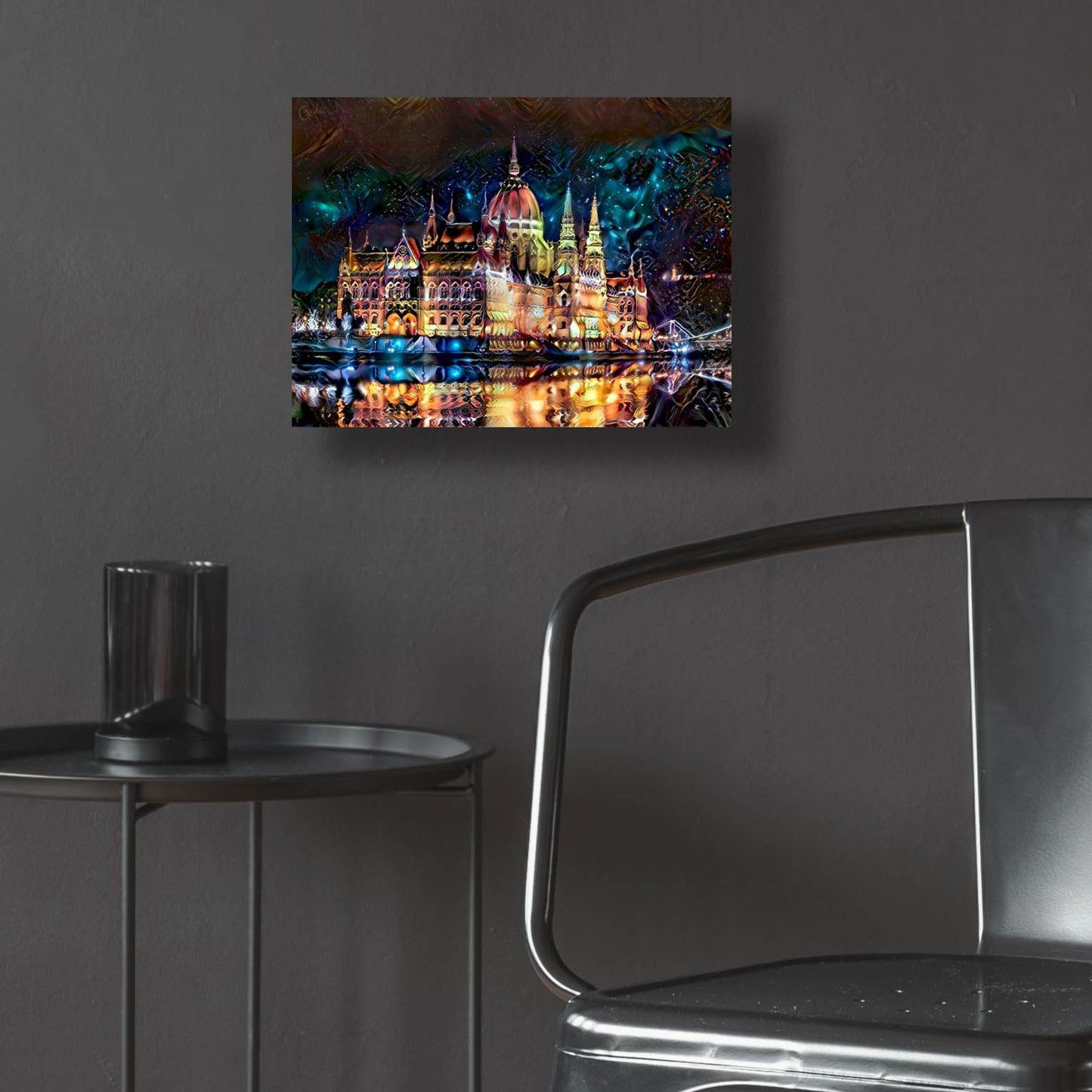 Epic Art 'Budapest Hungary Parliament At Night' by Pedro Gavidia, Acrylic Glass Wall Art,16x12