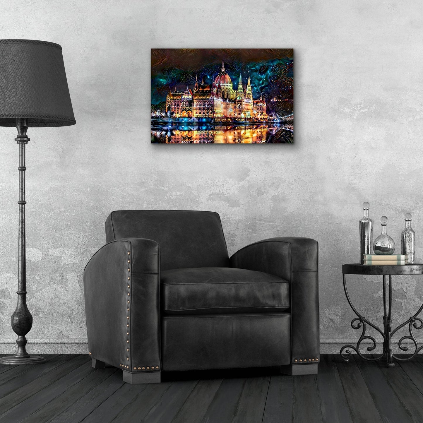 Epic Art 'Budapest Hungary Parliament At Night' by Pedro Gavidia, Acrylic Glass Wall Art,24x16