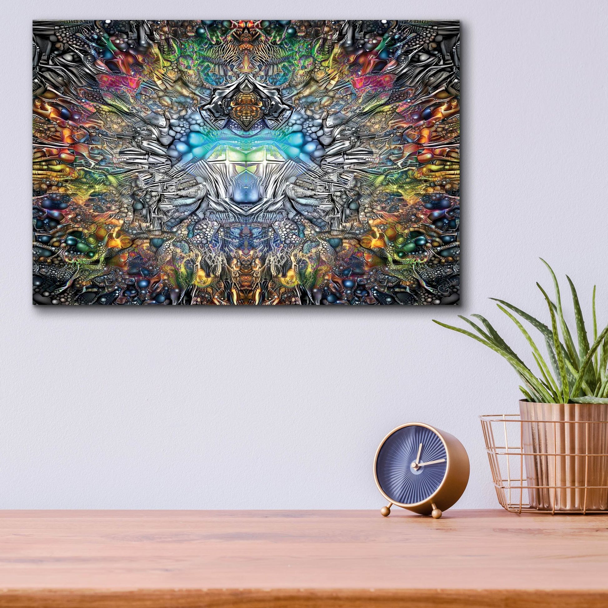 Epic Art 'Fifth Sun' by Pedro Gavidia, Acrylic Glass Wall Art,16x12