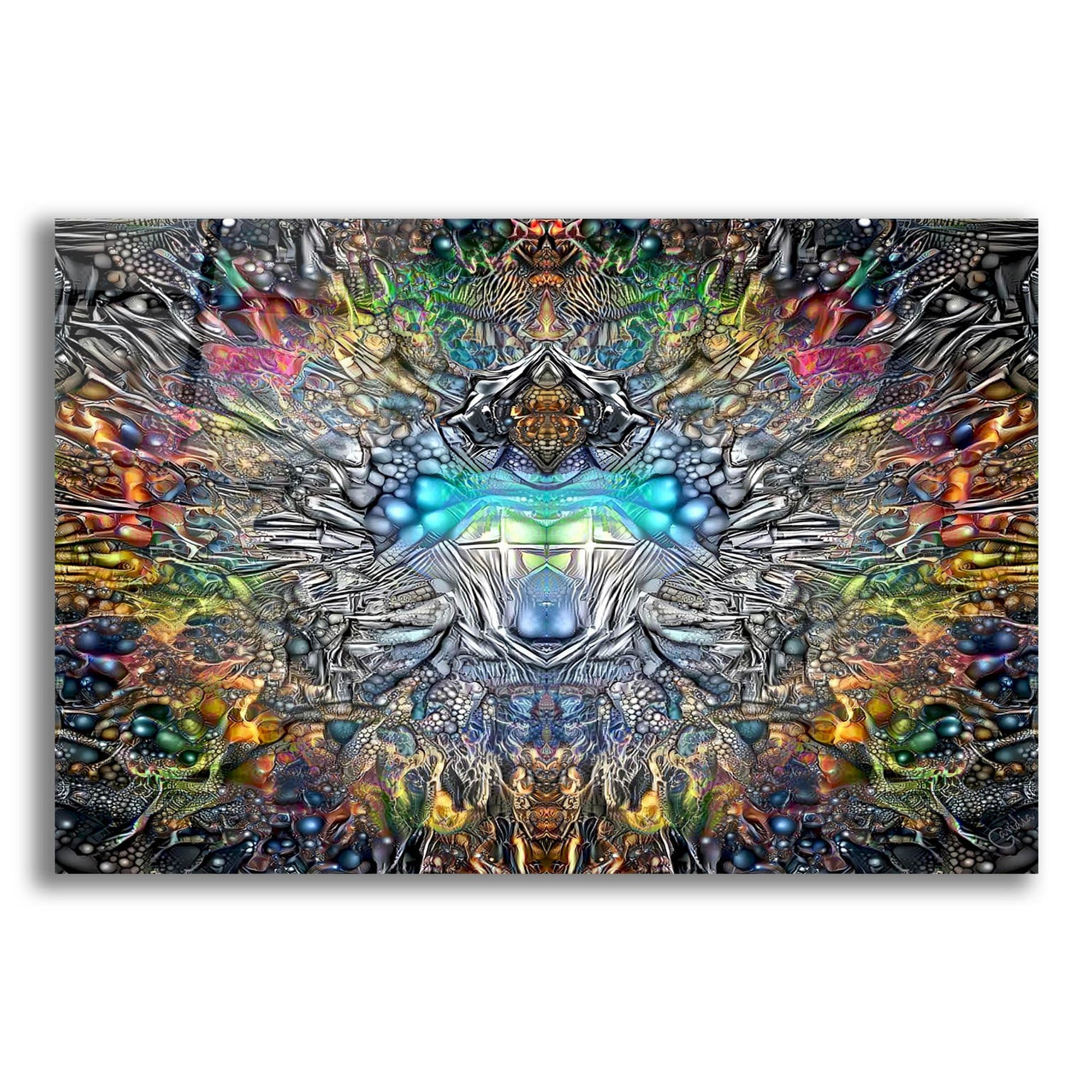 Epic Art 'Fifth Sun' by Pedro Gavidia, Acrylic Glass Wall Art,16x12