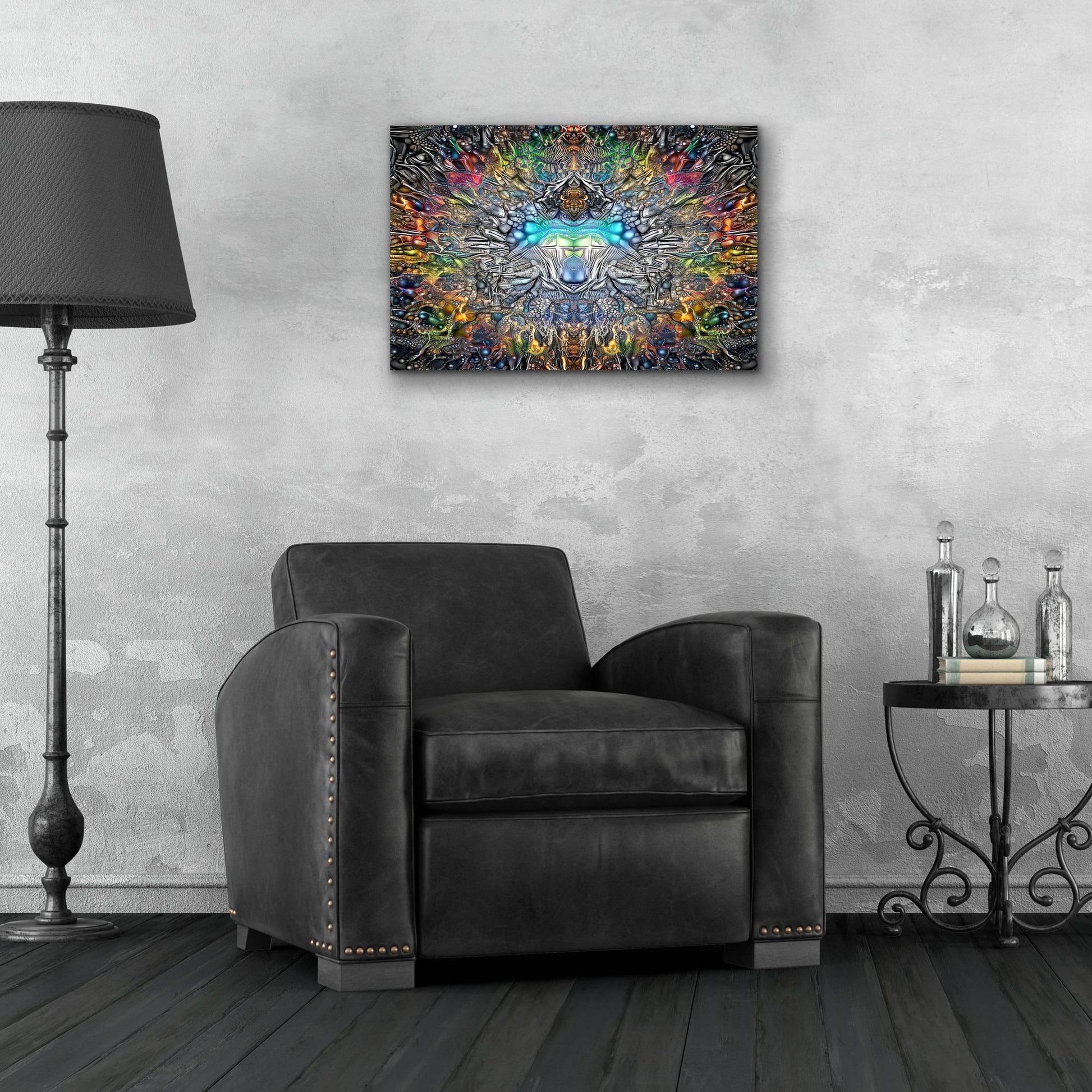 Epic Art 'Fifth Sun' by Pedro Gavidia, Acrylic Glass Wall Art,24x16