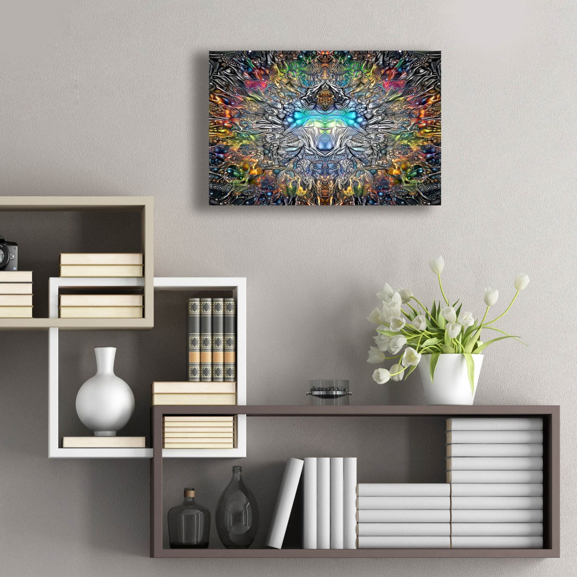 Epic Art 'Fifth Sun' by Pedro Gavidia, Acrylic Glass Wall Art,24x16