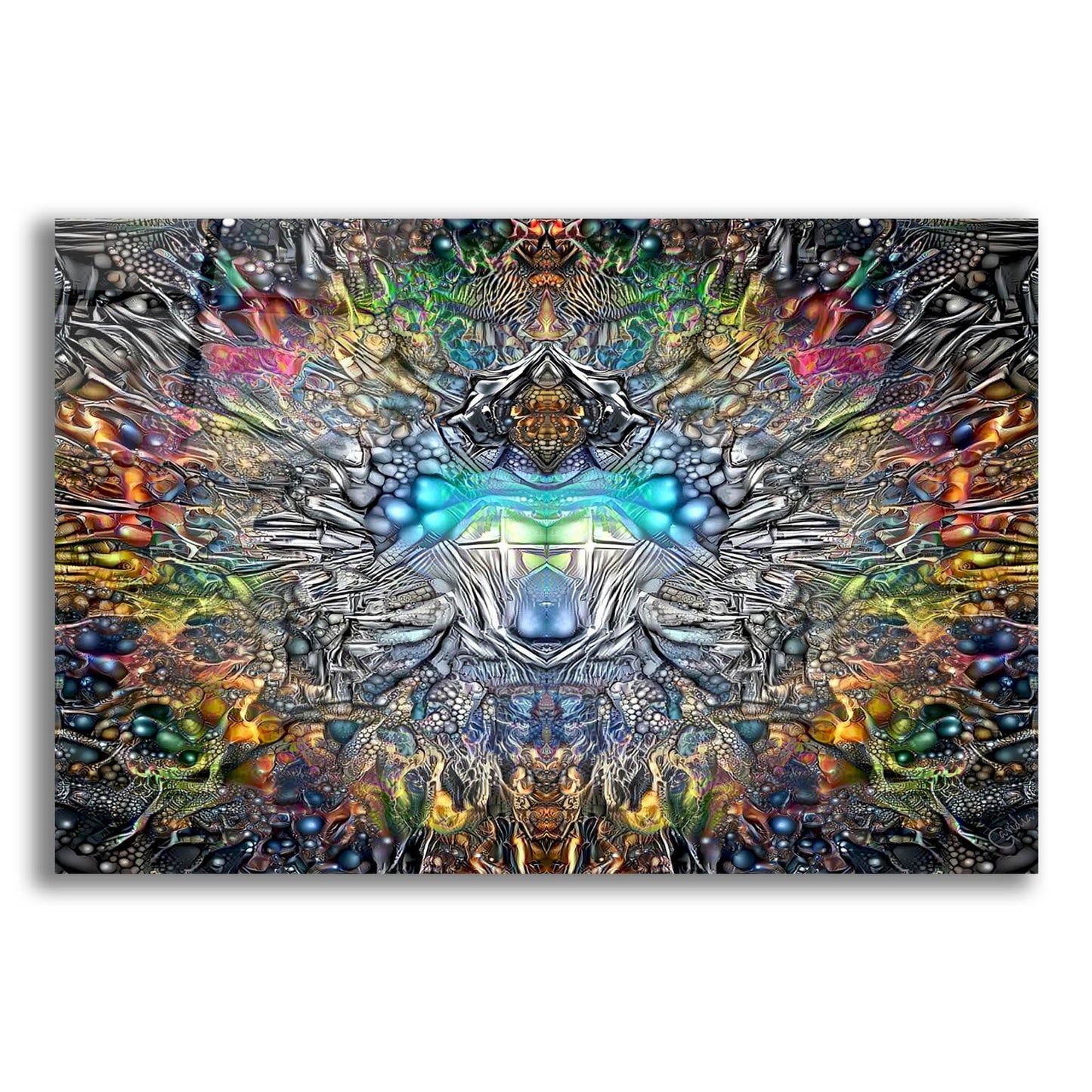 Epic Art 'Fifth Sun' by Pedro Gavidia, Acrylic Glass Wall Art,24x16