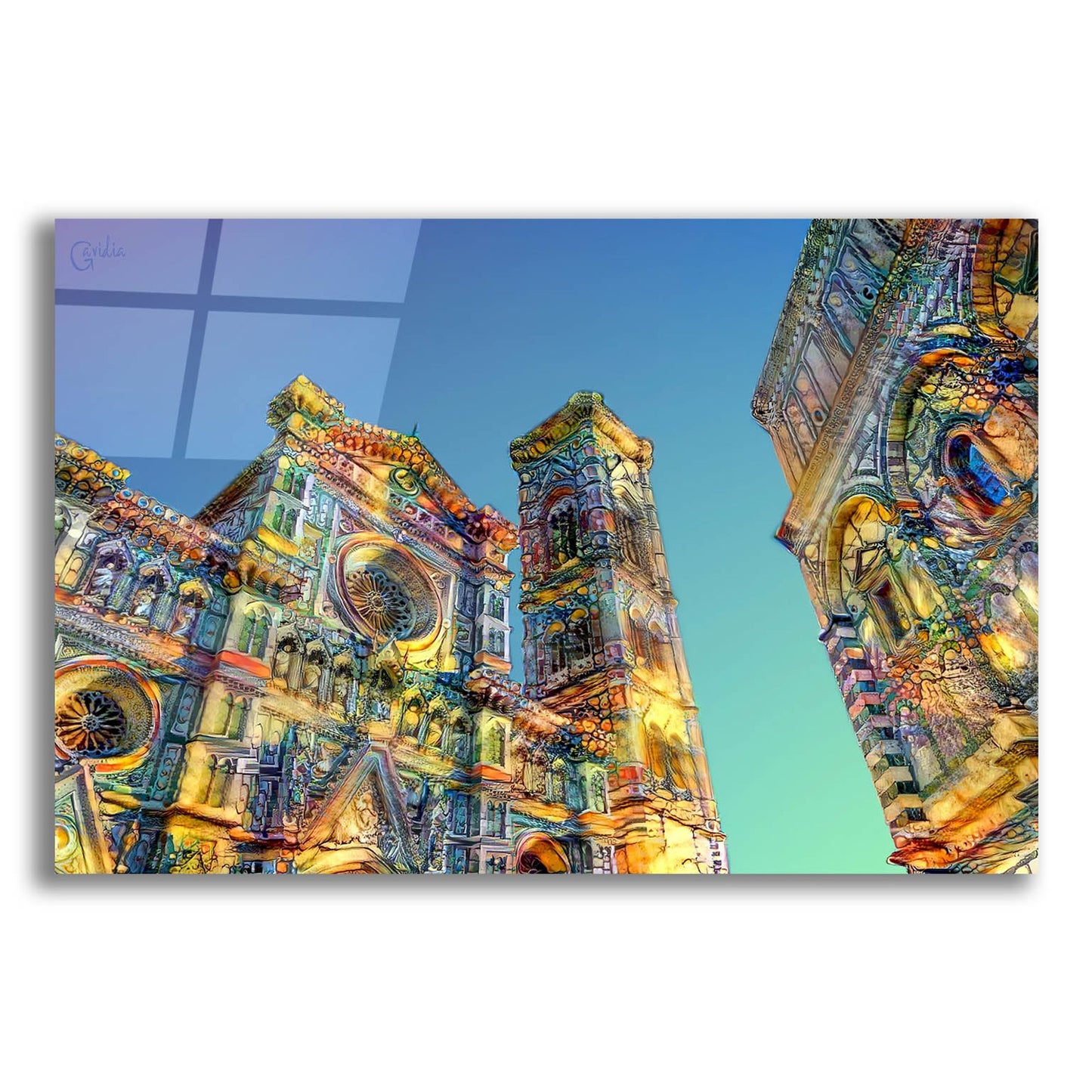 Epic Art 'Florence Italy Cathedral Of Saint Mary Of The Flower Ver2' by Pedro Gavidia, Acrylic Glass Wall Art,16x12