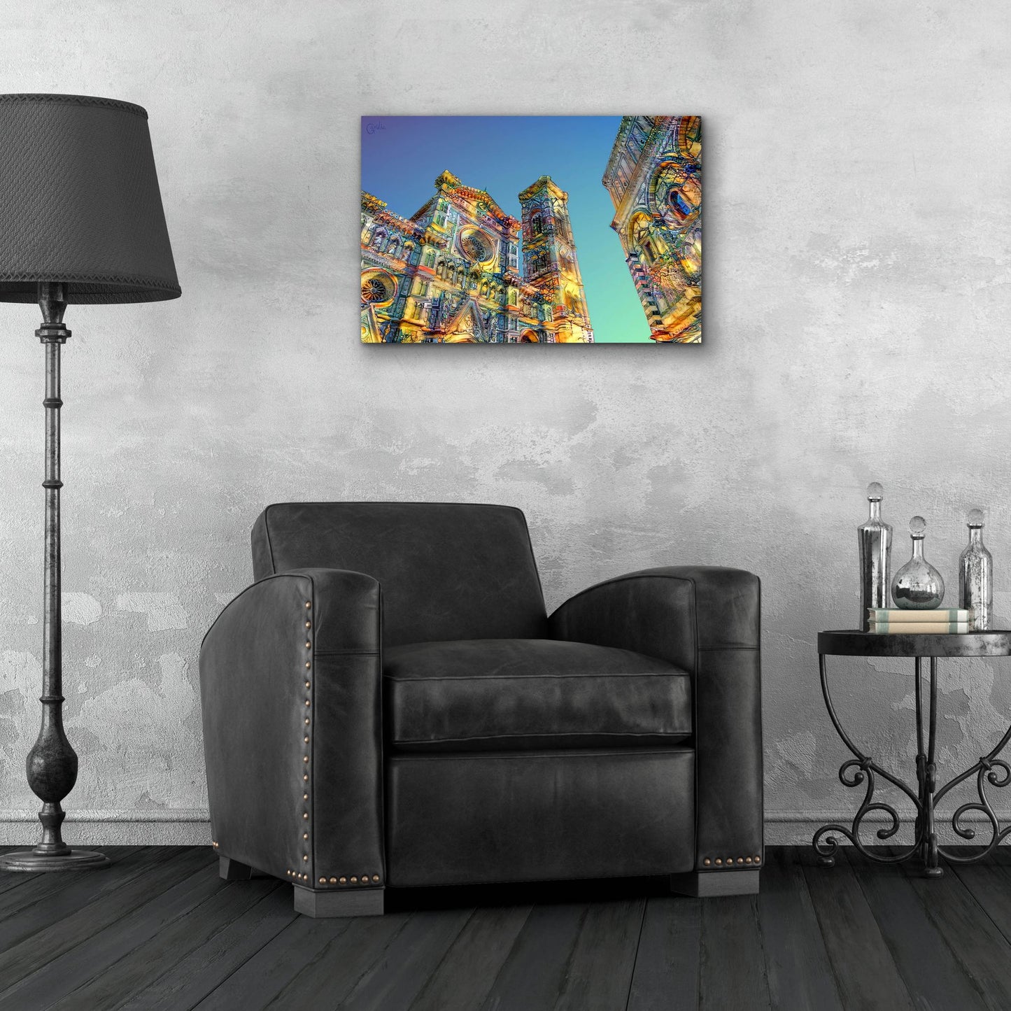 Epic Art 'Florence Italy Cathedral Of Saint Mary Of The Flower Ver2' by Pedro Gavidia, Acrylic Glass Wall Art,24x16