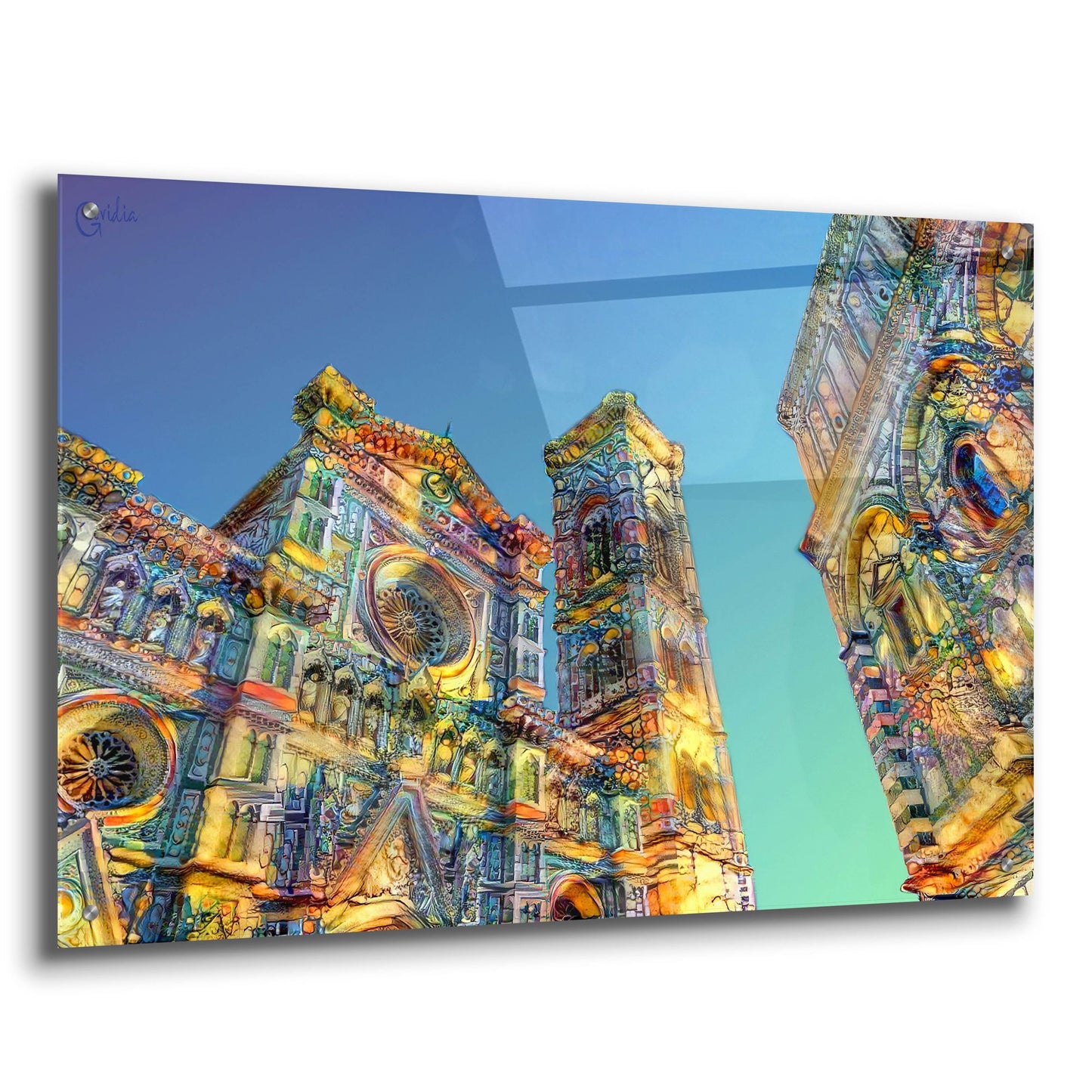 Epic Art 'Florence Italy Cathedral Of Saint Mary Of The Flower Ver2' by Pedro Gavidia, Acrylic Glass Wall Art,36x24