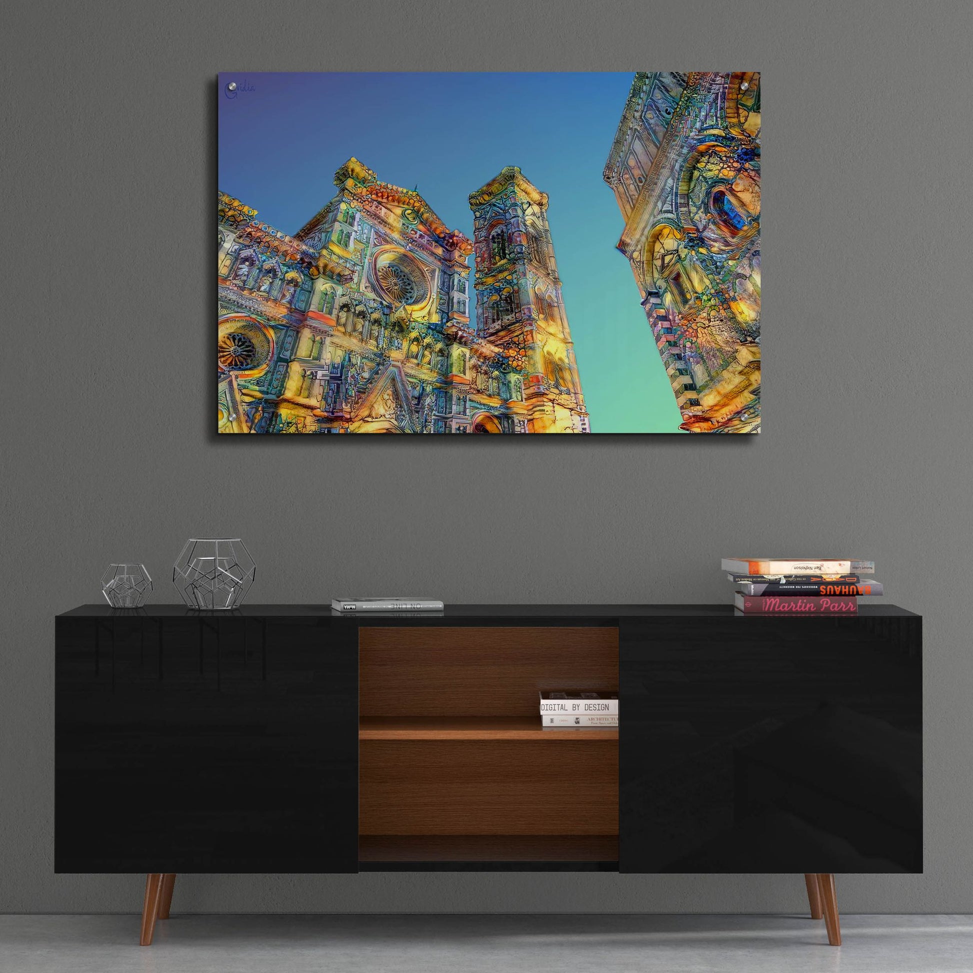 Epic Art 'Florence Italy Cathedral Of Saint Mary Of The Flower Ver2' by Pedro Gavidia, Acrylic Glass Wall Art,36x24