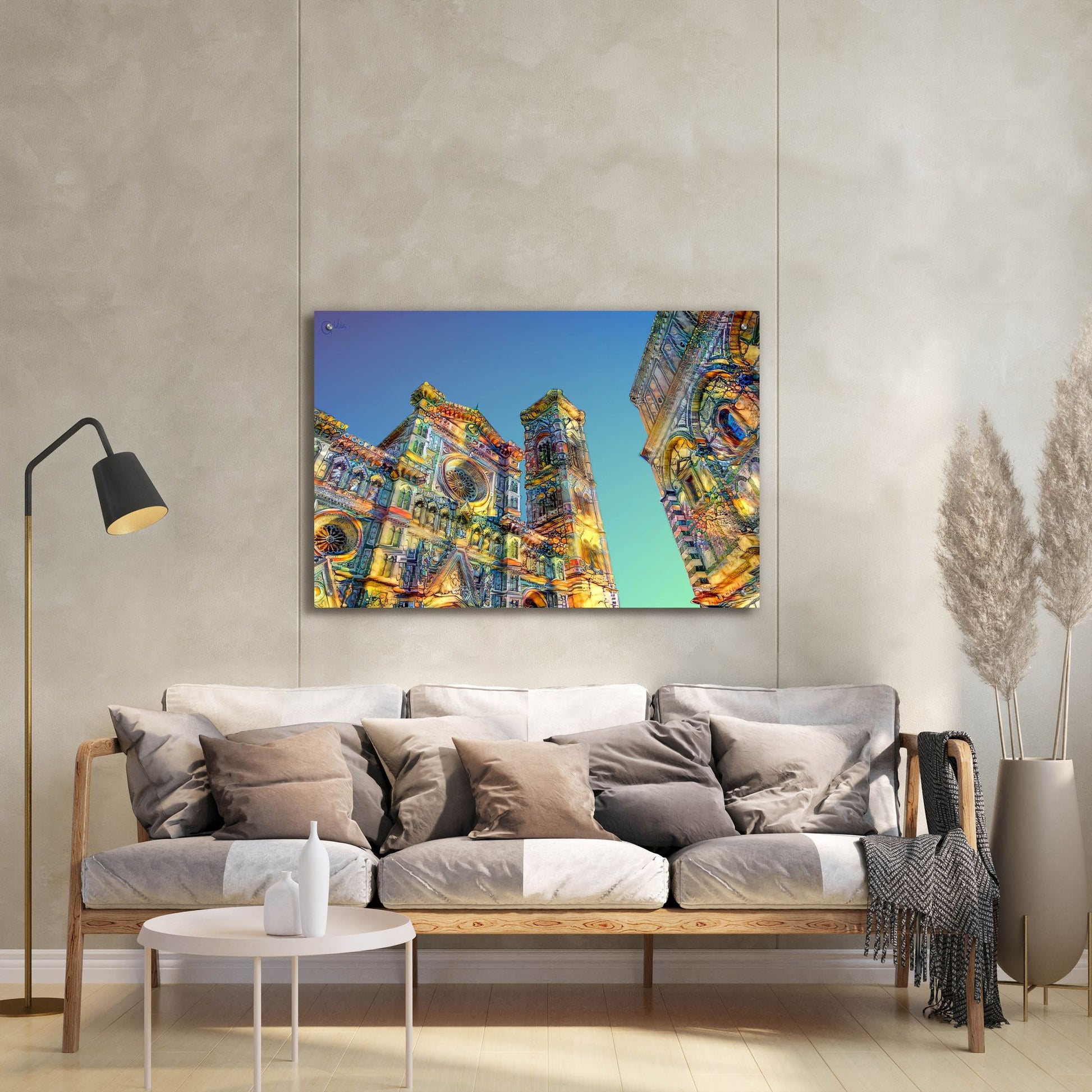 Epic Art 'Florence Italy Cathedral Of Saint Mary Of The Flower Ver2' by Pedro Gavidia, Acrylic Glass Wall Art,36x24