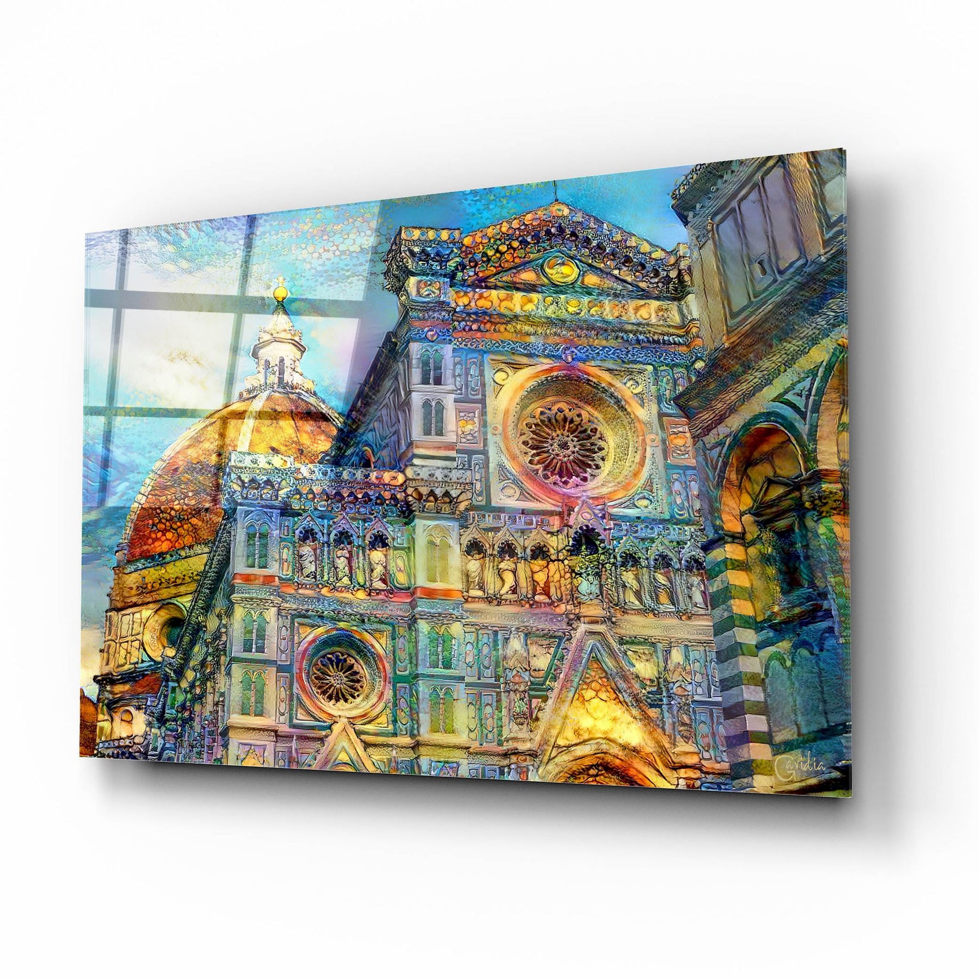 Epic Art 'Florence Italy Cathedral Of Saint Mary Of The Flower' by Pedro Gavidia, Acrylic Glass Wall Art,16x12