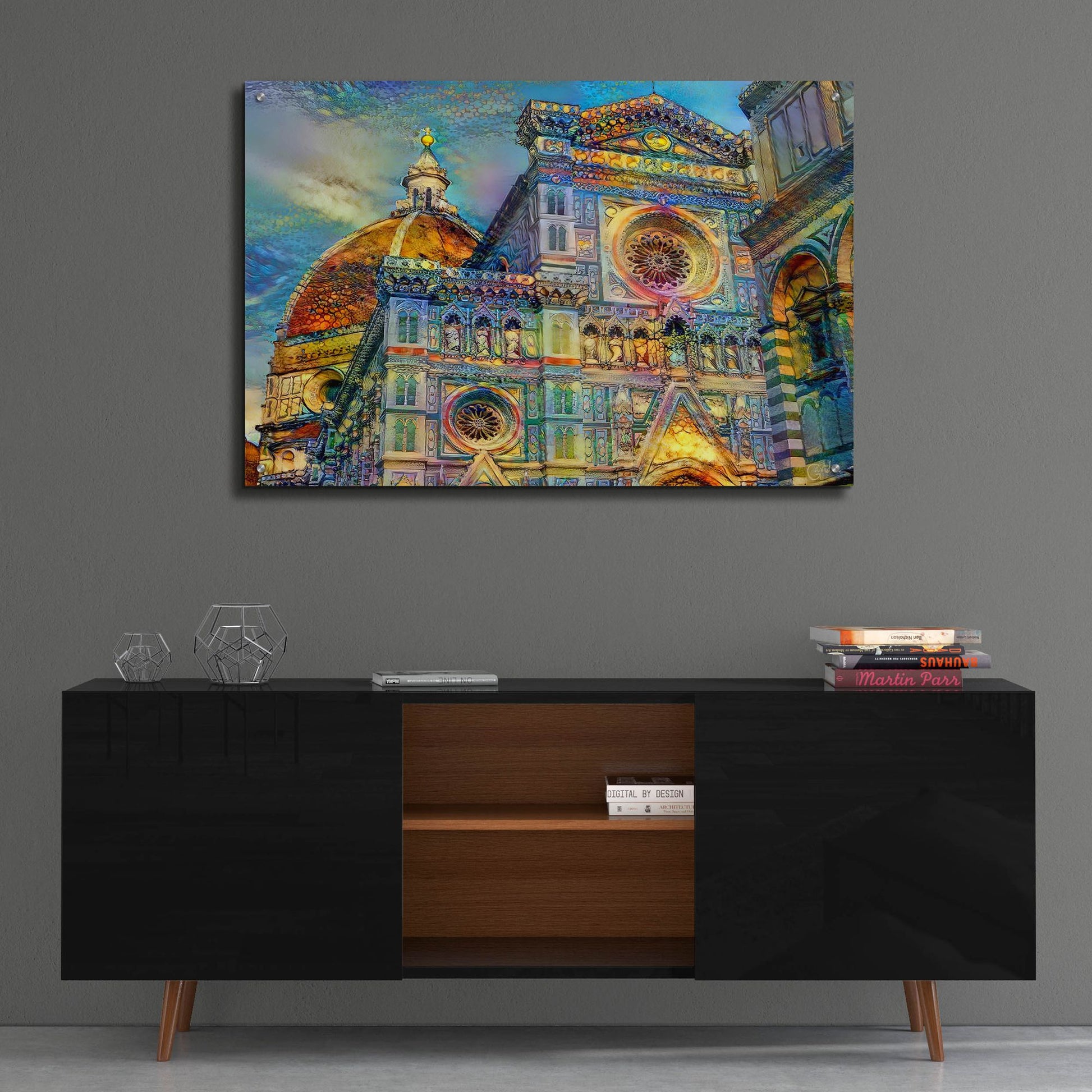 Epic Art 'Florence Italy Cathedral Of Saint Mary Of The Flower' by Pedro Gavidia, Acrylic Glass Wall Art,36x24