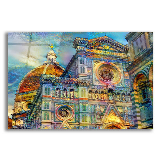 Epic Art 'Florence Italy Cathedral Of Saint Mary Of The Flower' by Pedro Gavidia, Acrylic Glass Wall Art