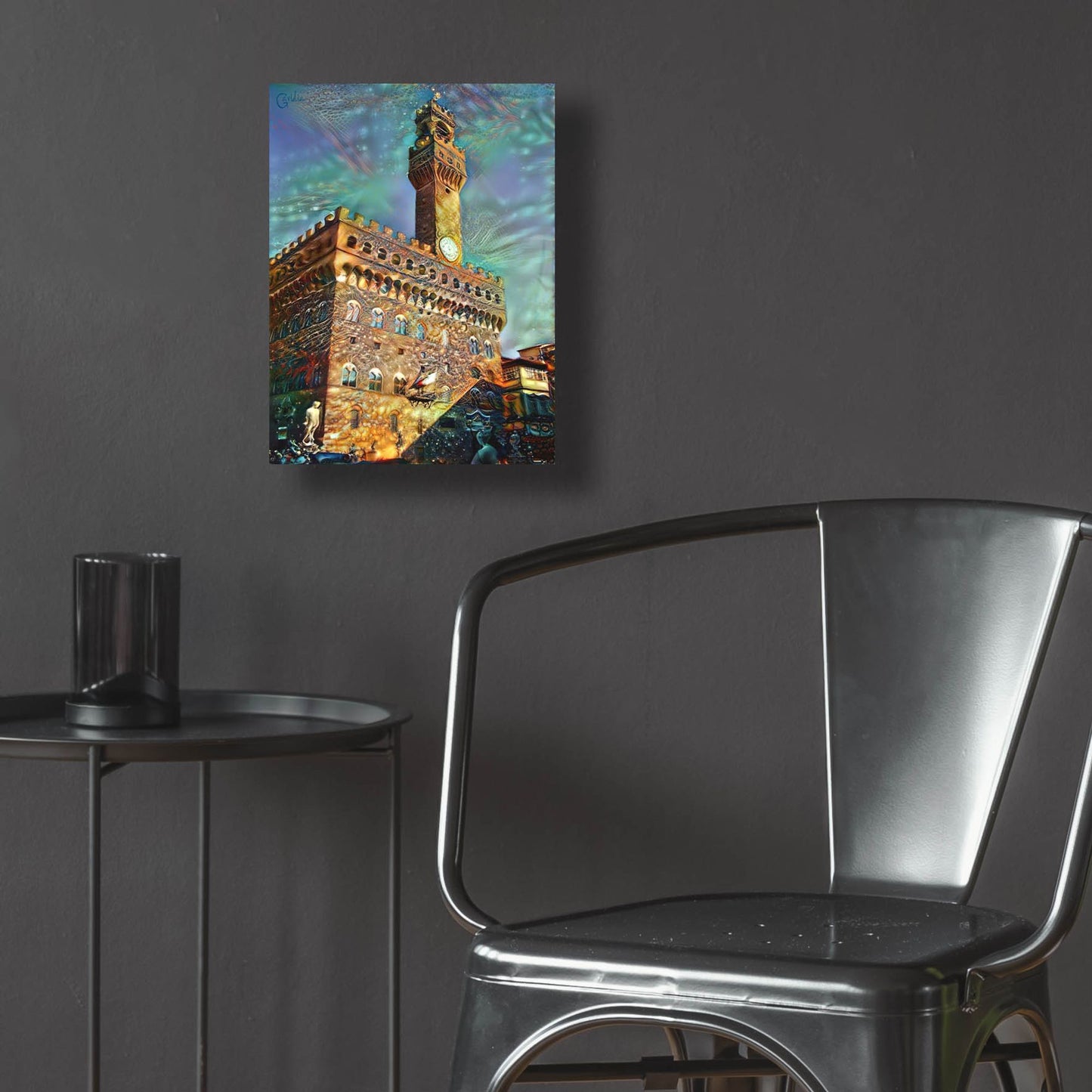 Epic Art 'Florence Italy Palazzo Vecchio' by Pedro Gavidia, Acrylic Glass Wall Art,12x16