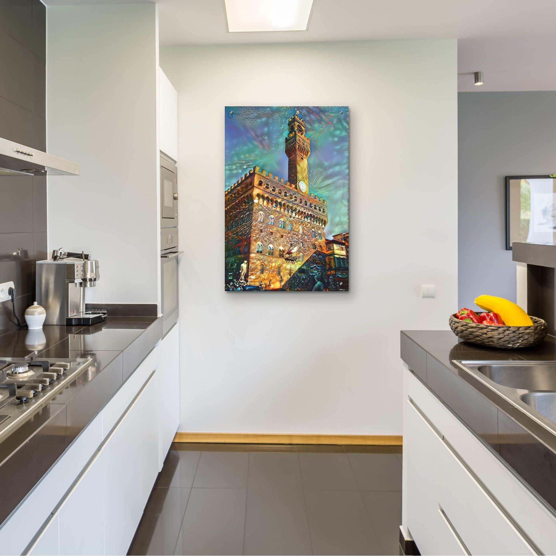 Epic Art 'Florence Italy Palazzo Vecchio' by Pedro Gavidia, Acrylic Glass Wall Art,24x36