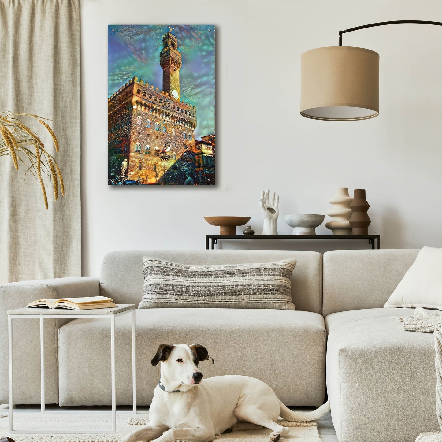 Epic Art 'Florence Italy Palazzo Vecchio' by Pedro Gavidia, Acrylic Glass Wall Art,24x36