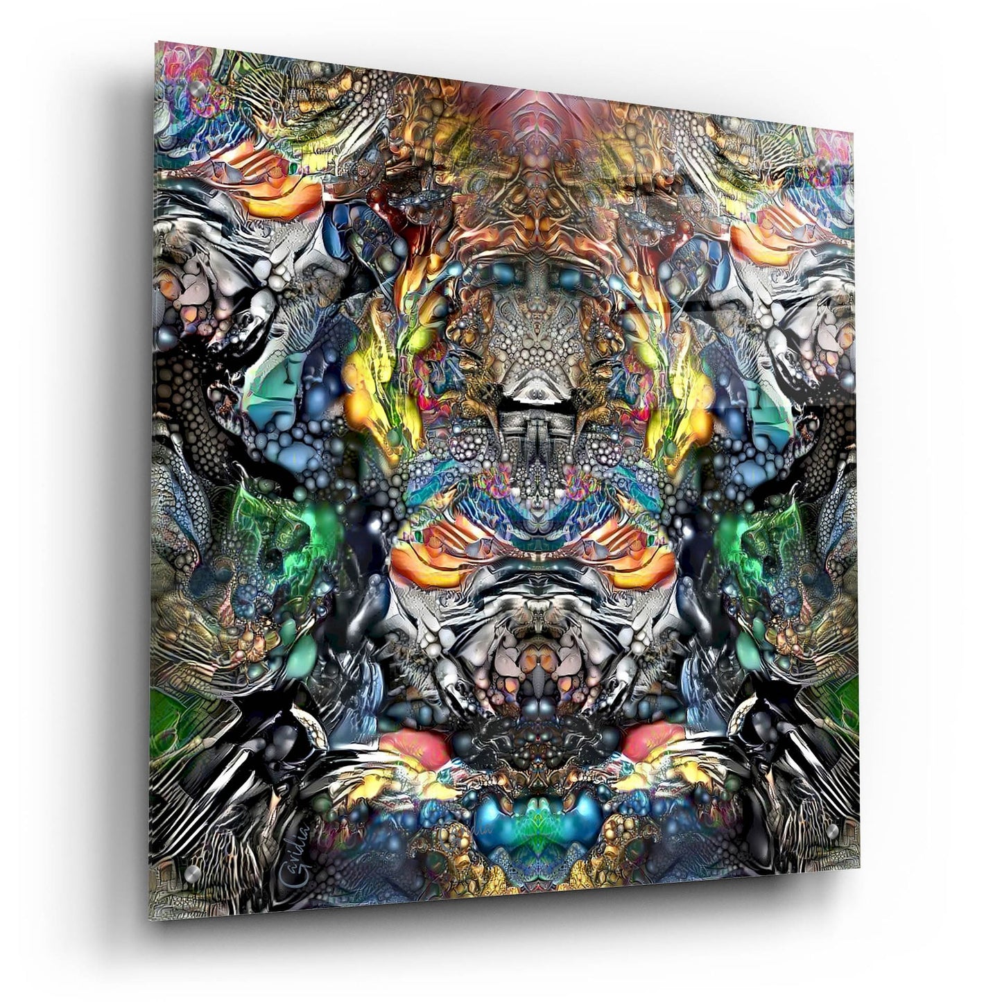 Epic Art 'Huitzilopochtli' by Pedro Gavidia, Acrylic Glass Wall Art,24x24