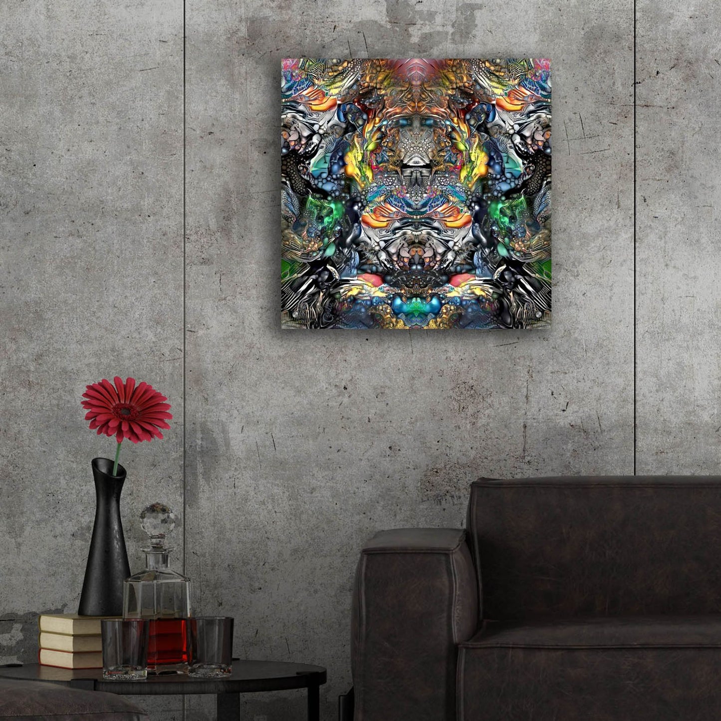 Epic Art 'Huitzilopochtli' by Pedro Gavidia, Acrylic Glass Wall Art,24x24