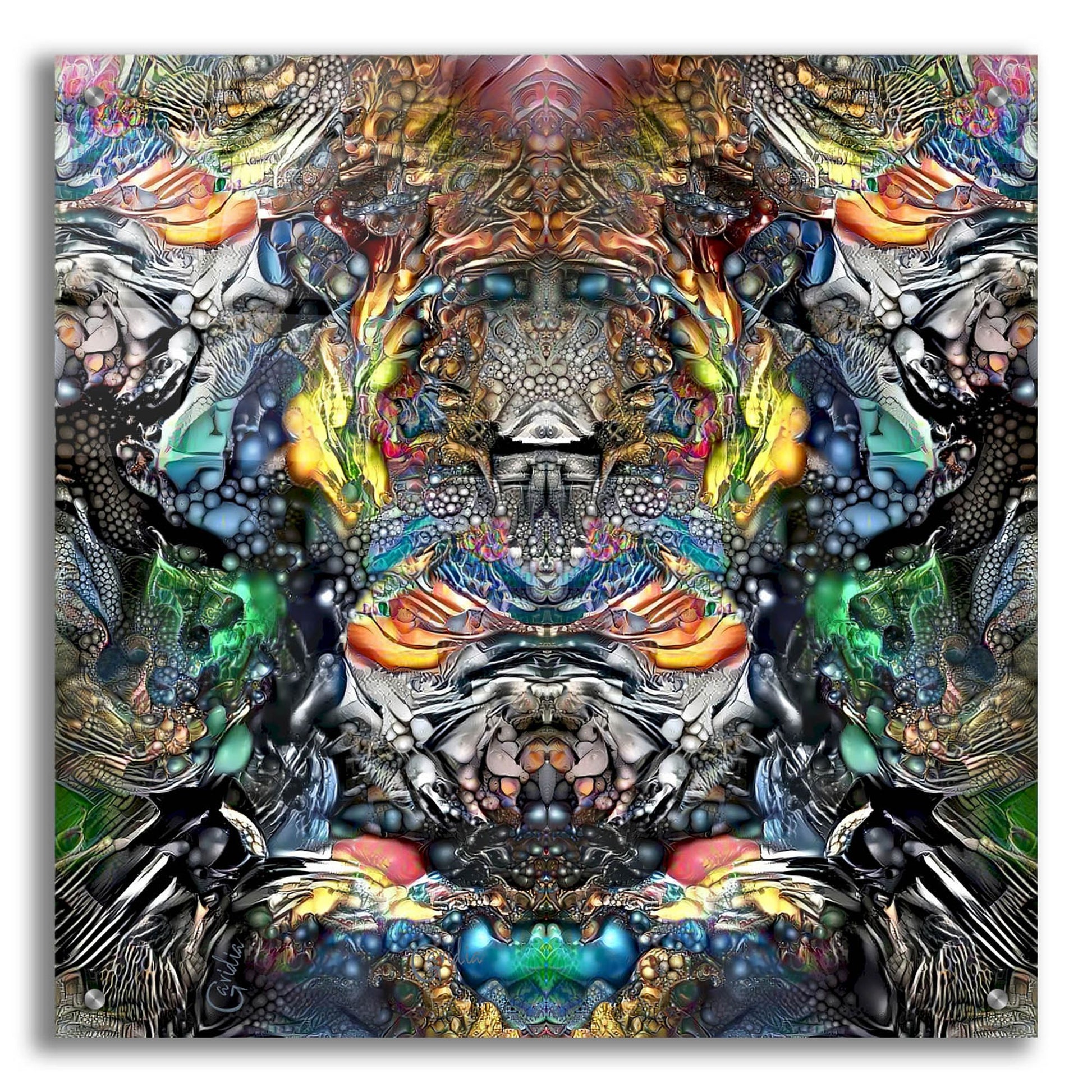 Epic Art 'Huitzilopochtli' by Pedro Gavidia, Acrylic Glass Wall Art,24x24