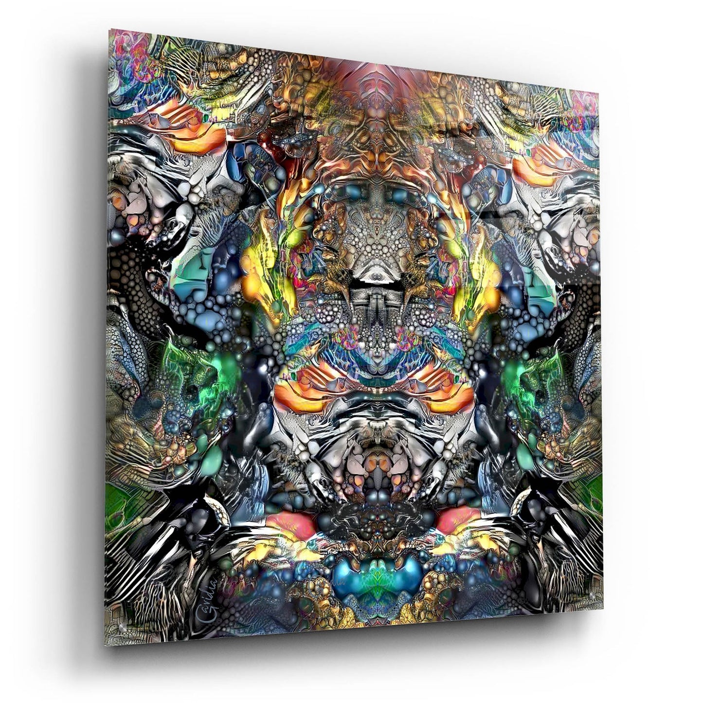 Epic Art 'Huitzilopochtli' by Pedro Gavidia, Acrylic Glass Wall Art,36x36