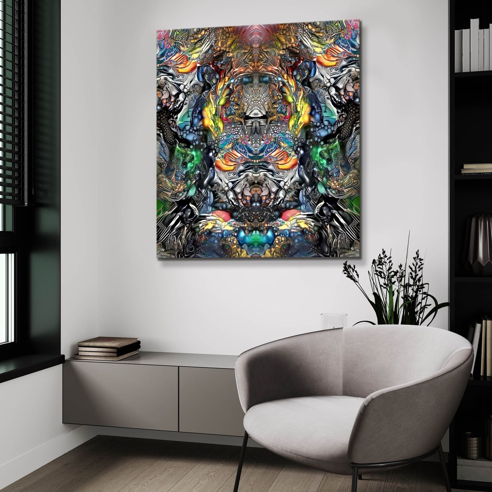 Epic Art 'Huitzilopochtli' by Pedro Gavidia, Acrylic Glass Wall Art,36x36