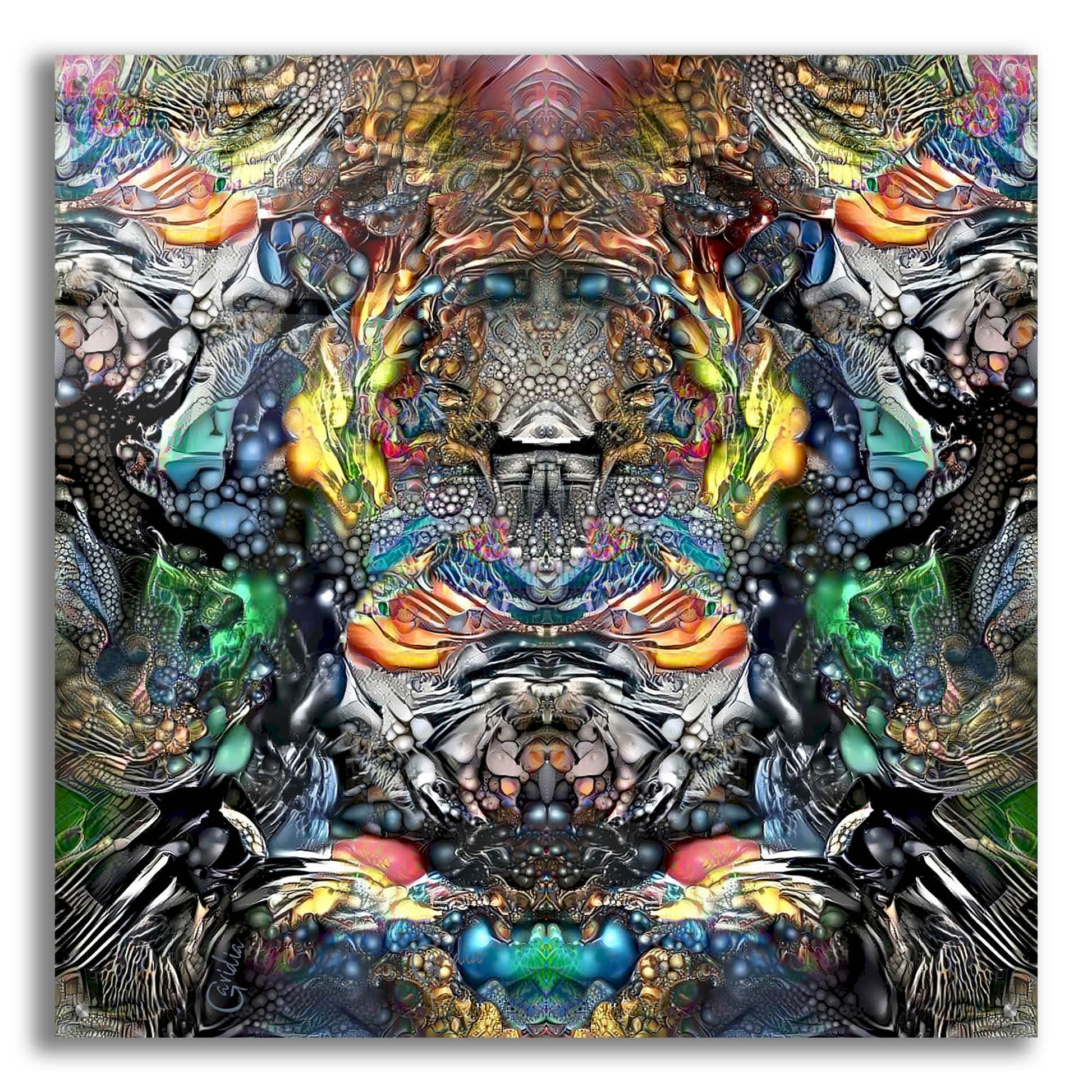 Epic Art 'Huitzilopochtli' by Pedro Gavidia, Acrylic Glass Wall Art,36x36